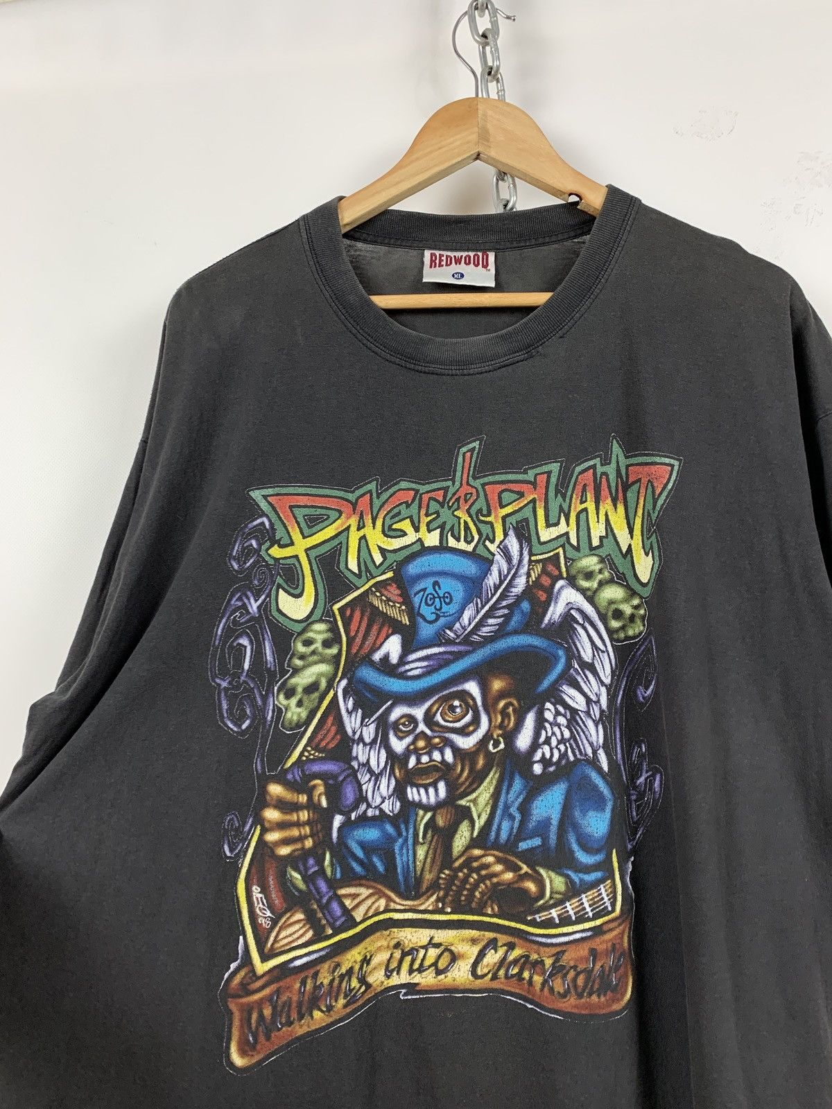 Band Tees 1998 Vintage Page Plant Europe Tour Shirt Size US XL / EU 56 / 4 - 6 Thumbnail