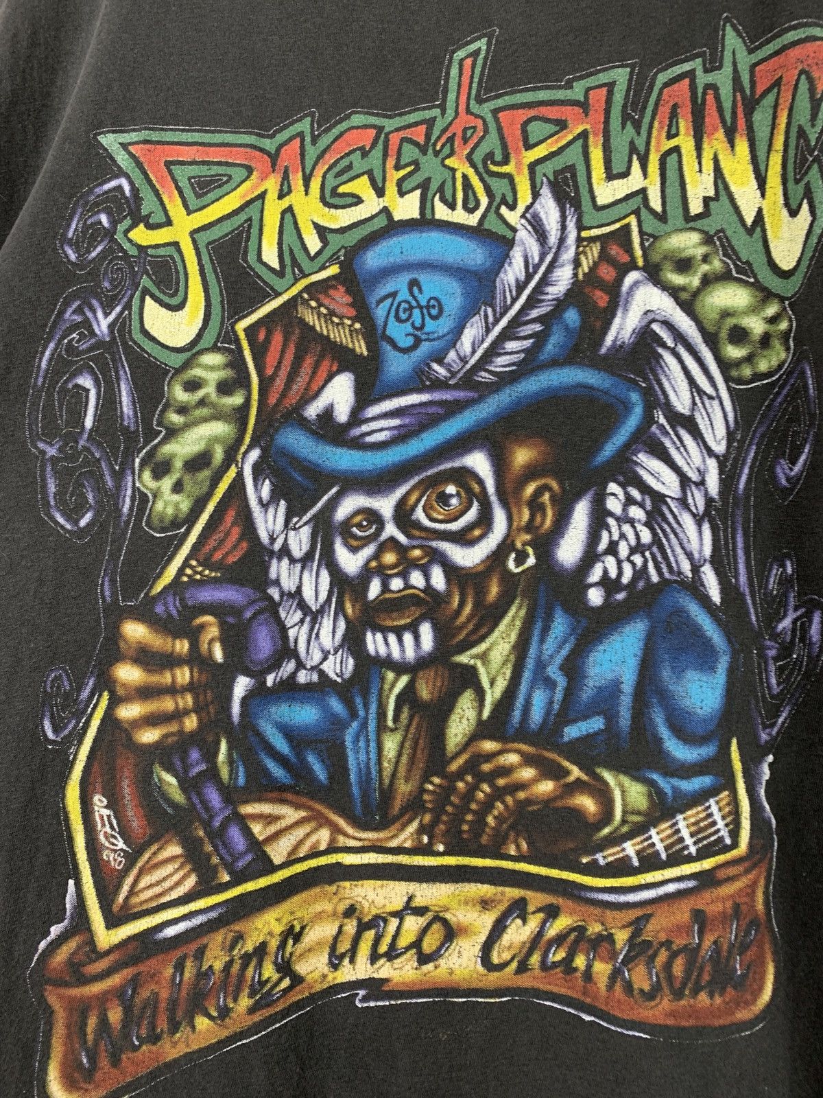 Band Tees 1998 Vintage Page Plant Europe Tour Shirt Size US XL / EU 56 / 4 - 7 Thumbnail