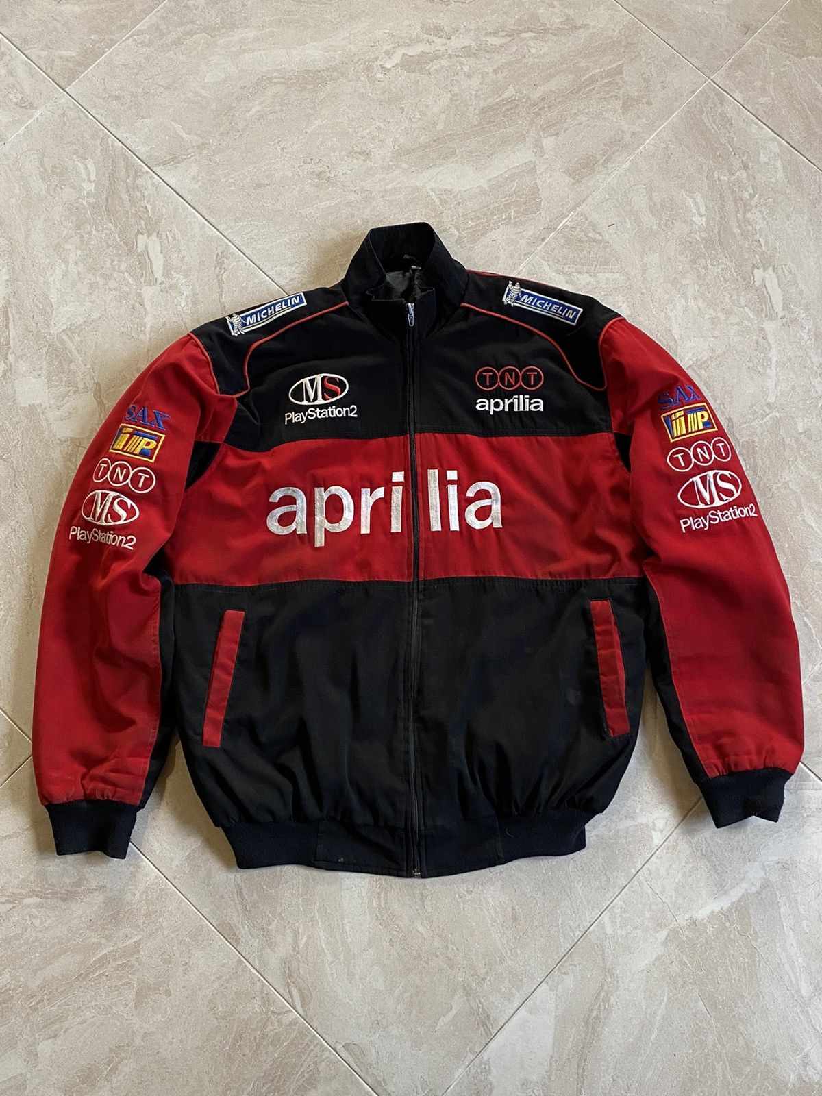 Other Rare Aprilia Jacket Racing Motorsport Embroidery Streetwear Size US L / EU 52-54 / 3 - 1 Thumbnail