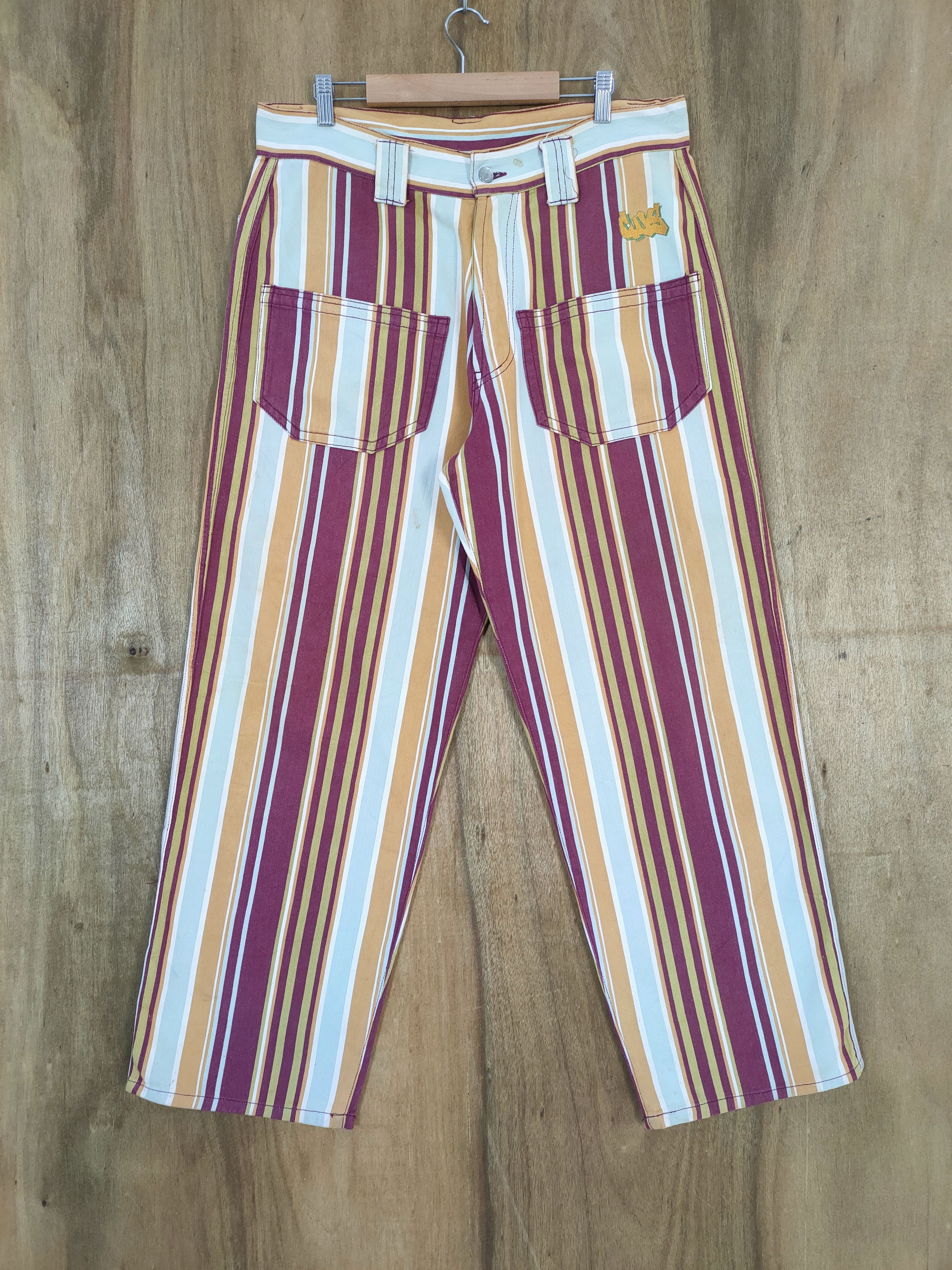 Melrose CUZ MELROSE STRIPE BUTTONFLY CHINO BUSH PANTS Size US 36 / EU 52 - 2 Thumbnail