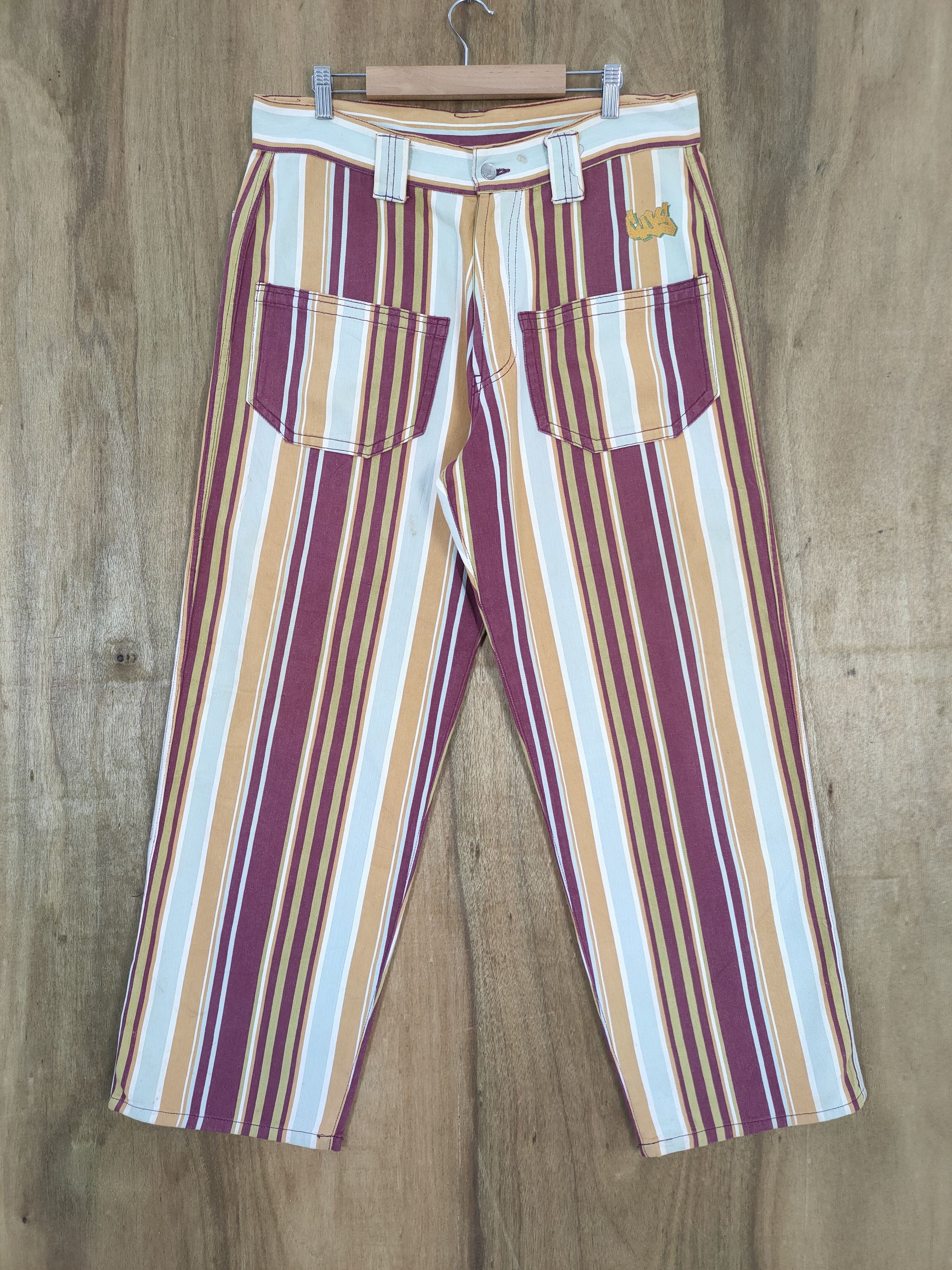 Melrose CUZ MELROSE STRIPE BUTTONFLY CHINO BUSH PANTS Size US 36 / EU 52 - 3 Thumbnail