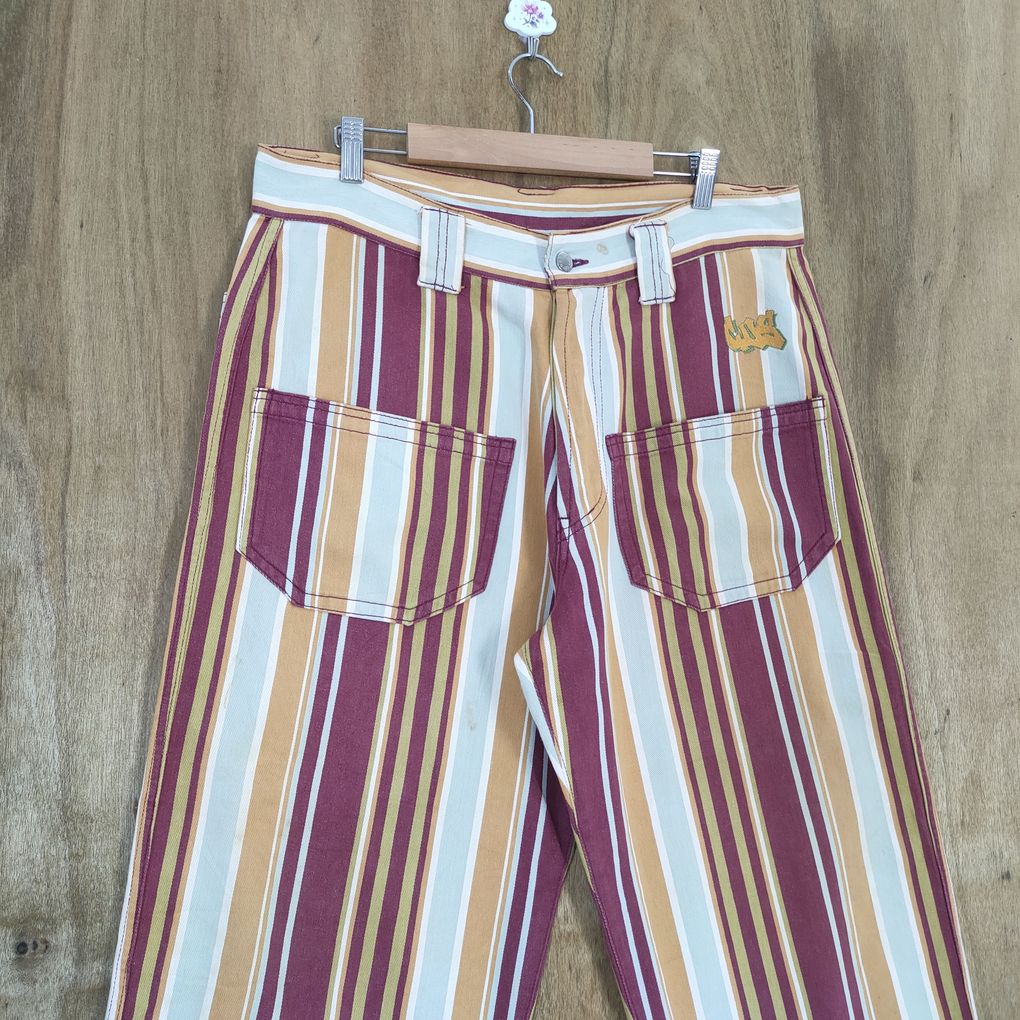 Melrose CUZ MELROSE STRIPE BUTTONFLY CHINO BUSH PANTS Size US 36 / EU 52 - 6 Thumbnail