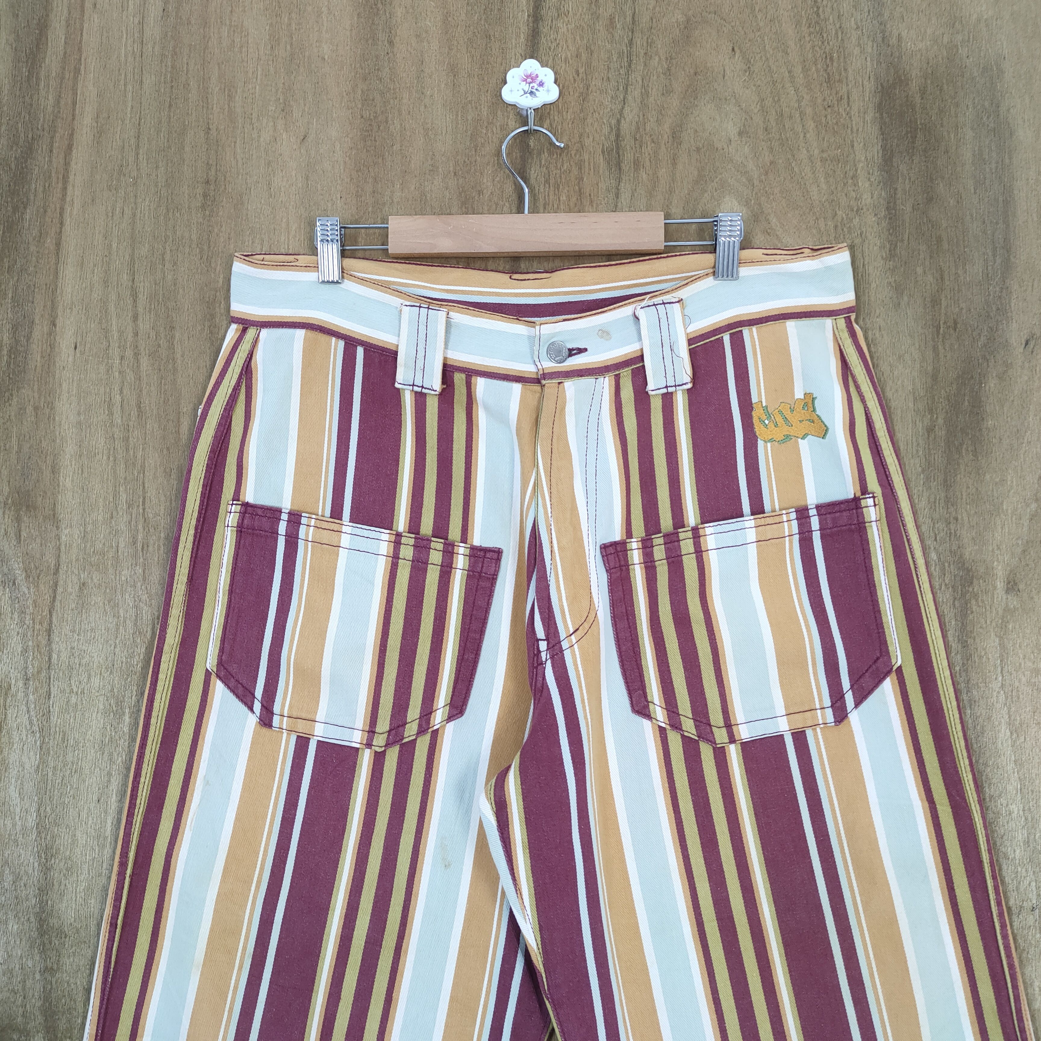 Melrose CUZ MELROSE STRIPE BUTTONFLY CHINO BUSH PANTS Size US 36 / EU 52 - 4 Thumbnail