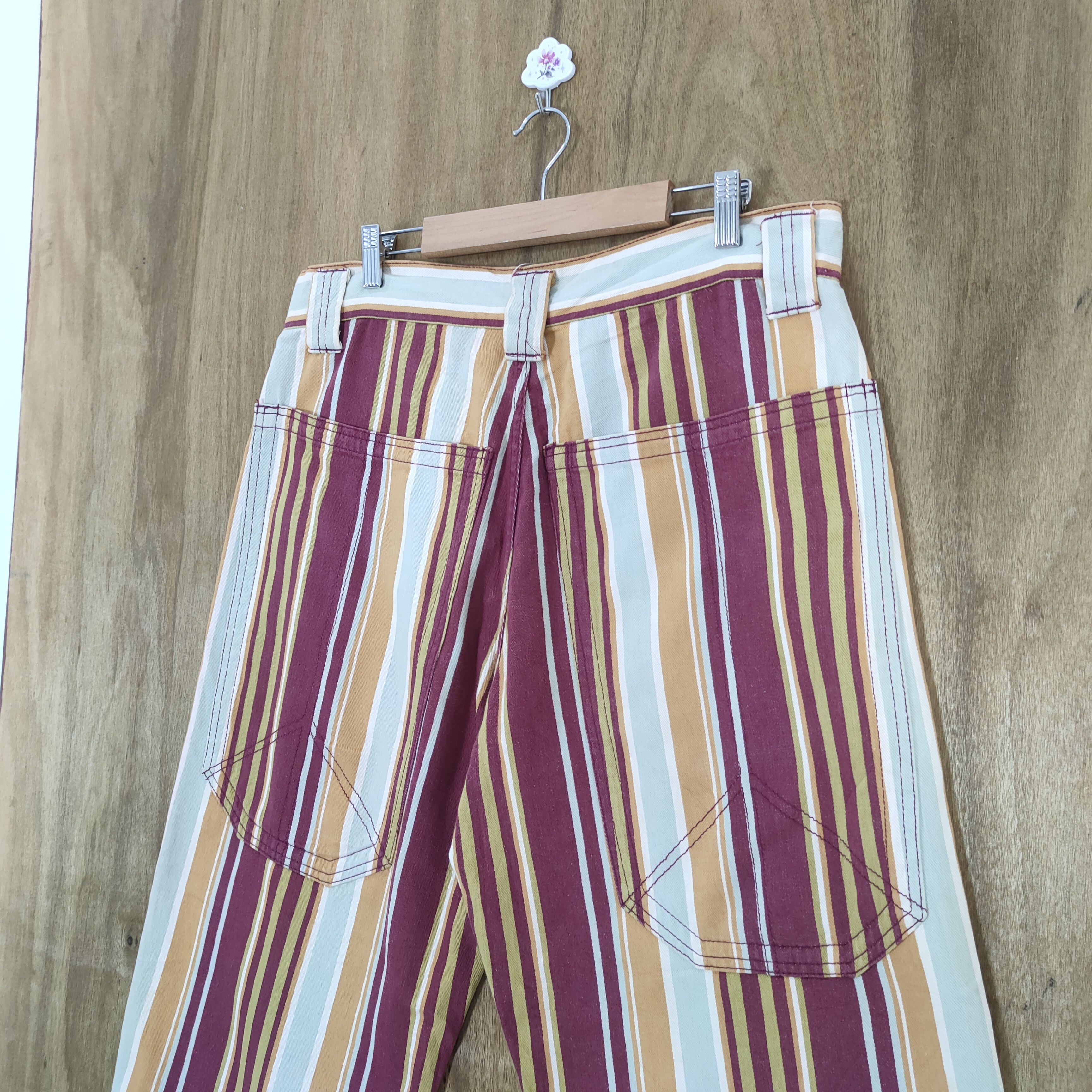 Melrose CUZ MELROSE STRIPE BUTTONFLY CHINO BUSH PANTS Size US 36 / EU 52 - 12 Thumbnail