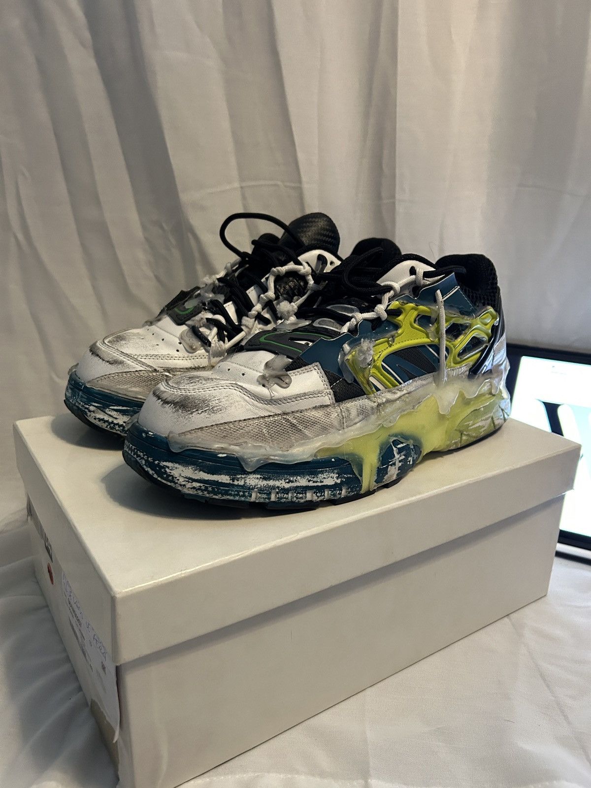 image of Maison Margiela Fusion Sneakers 43/10 in White, Men's