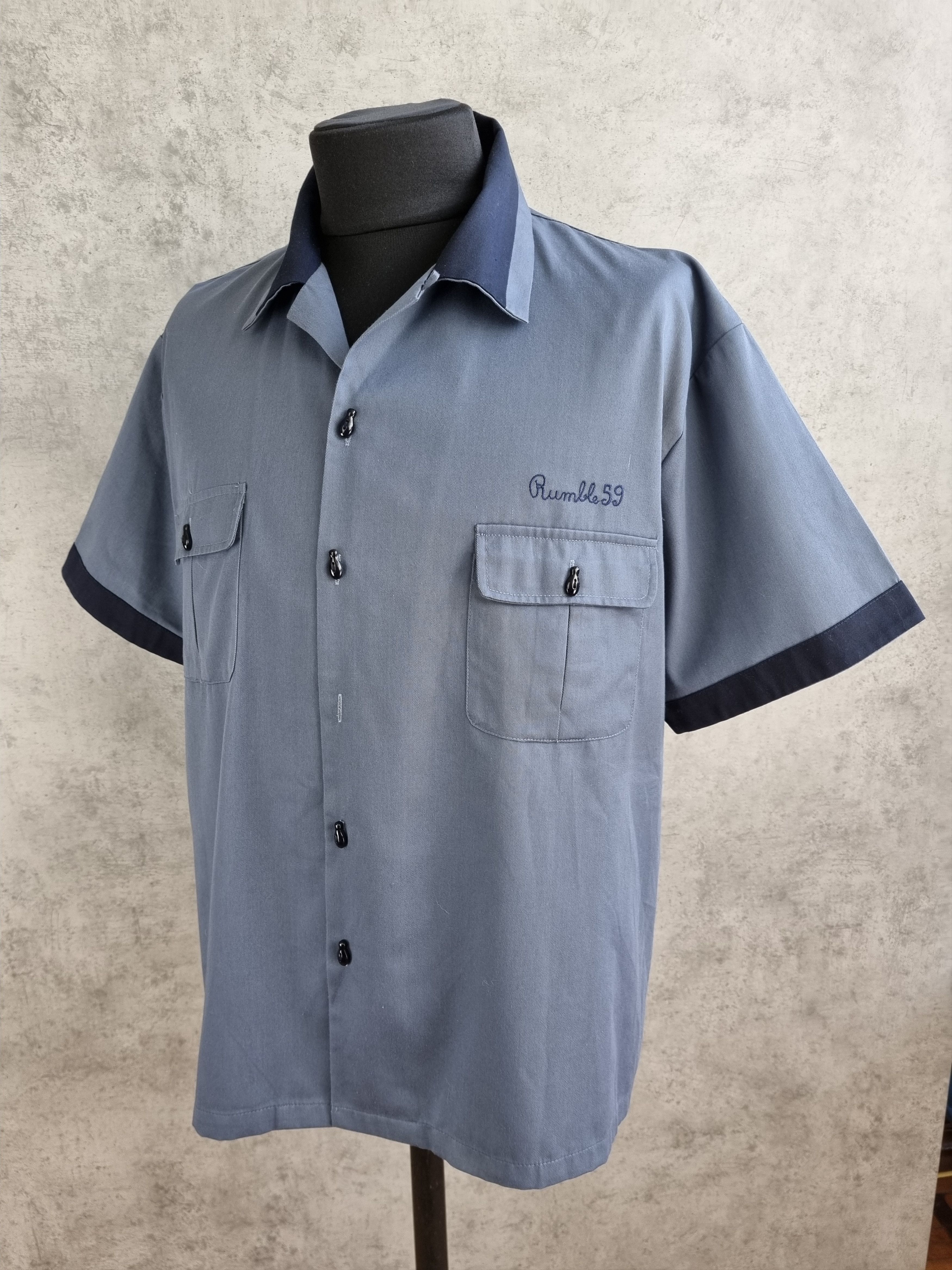 Cowboy Equipment × Vintage Vintage Rare size 80s Bowling heavy Shirt Size US XXL / EU 58 / 5 - 4 Thumbnail