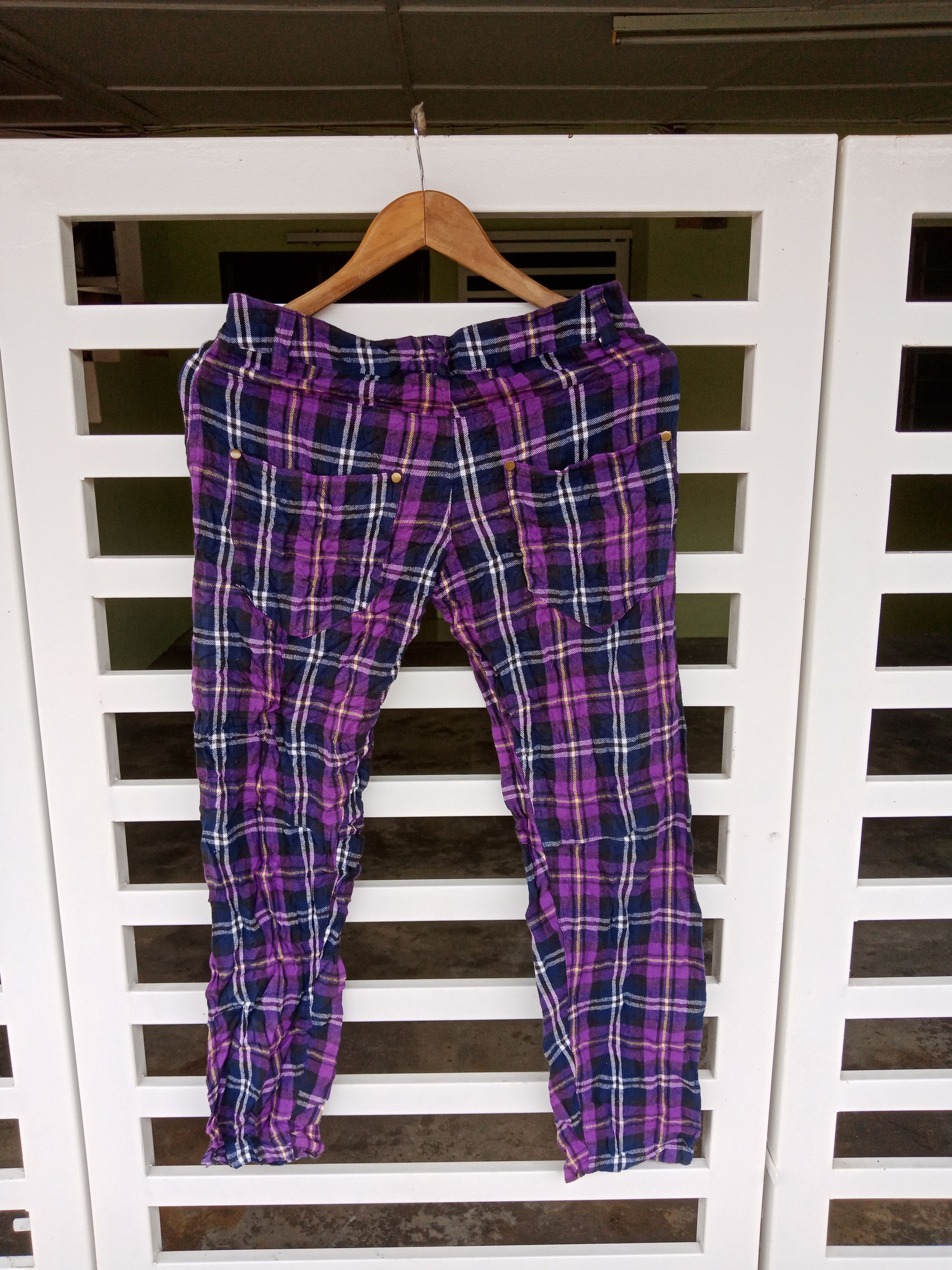 In The Attic Sheena del RAY Tartan Checker Pants Size US 30 / EU 46 - 2 Thumbnail