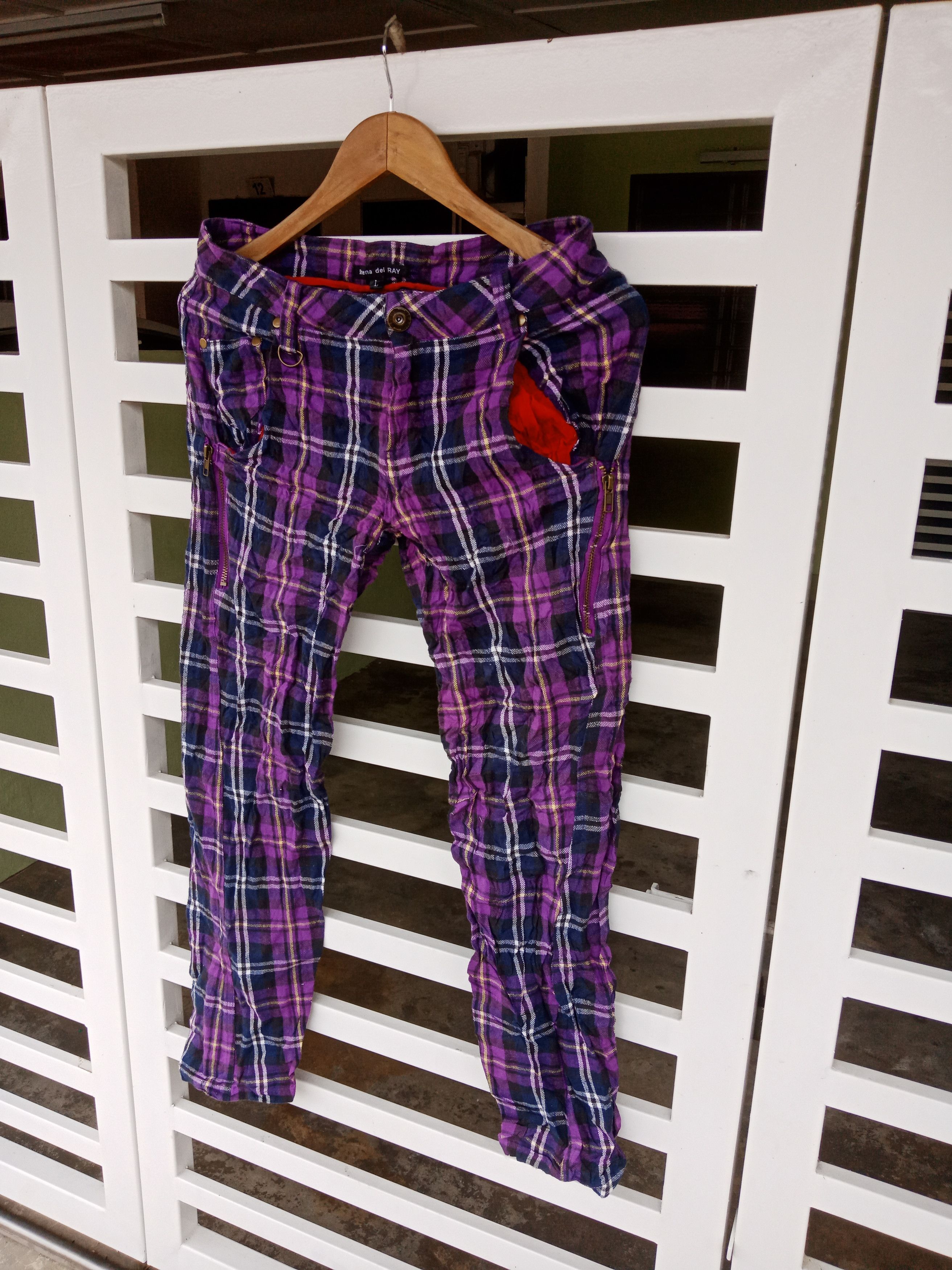 In The Attic Sheena del RAY Tartan Checker Pants Size US 30 / EU 46 - 3 Thumbnail
