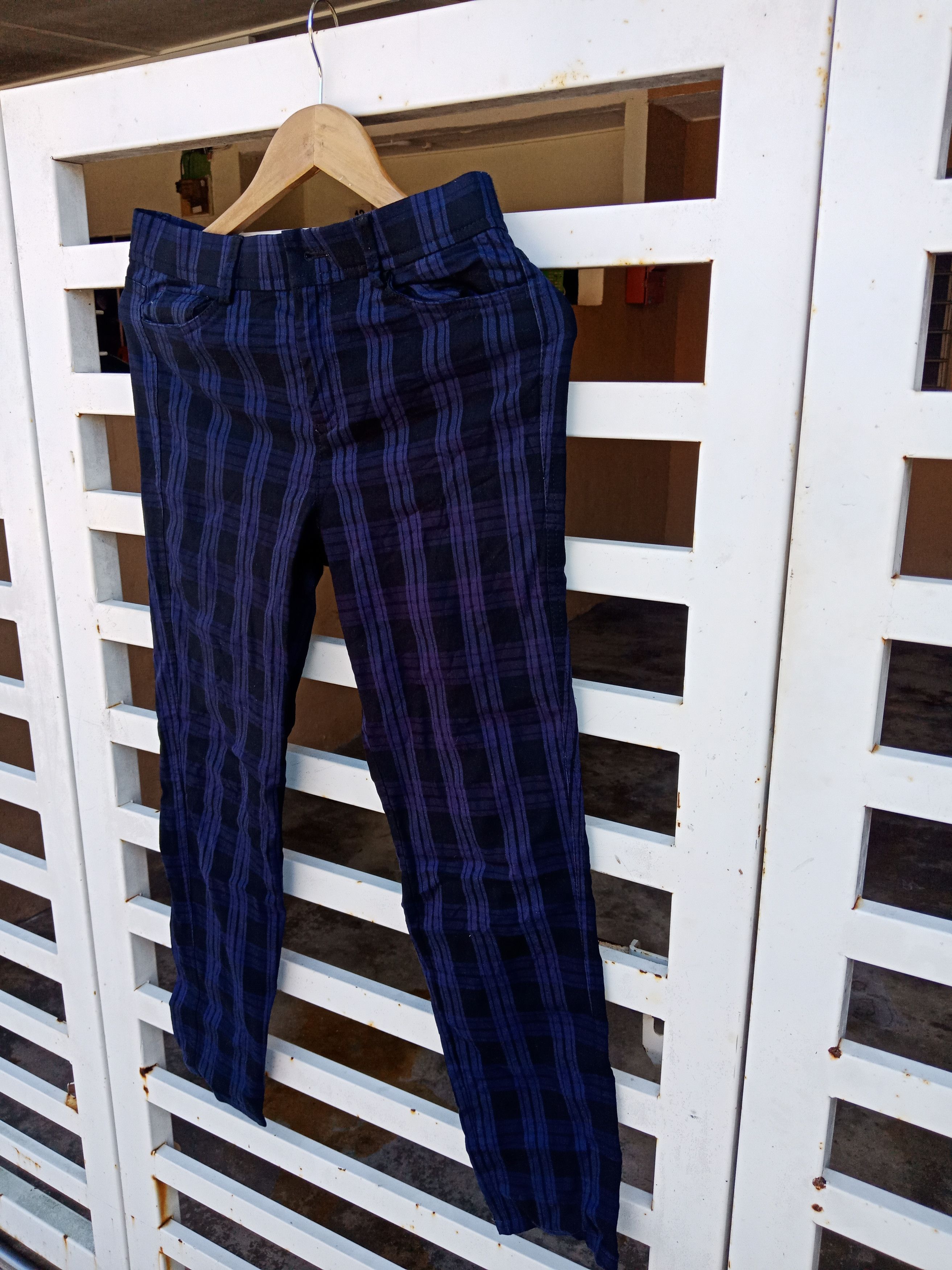 Beams Plus Good Day Tartan Plaid Grundge Bondage Punks Casual Pants Size US 29 - 3 Thumbnail