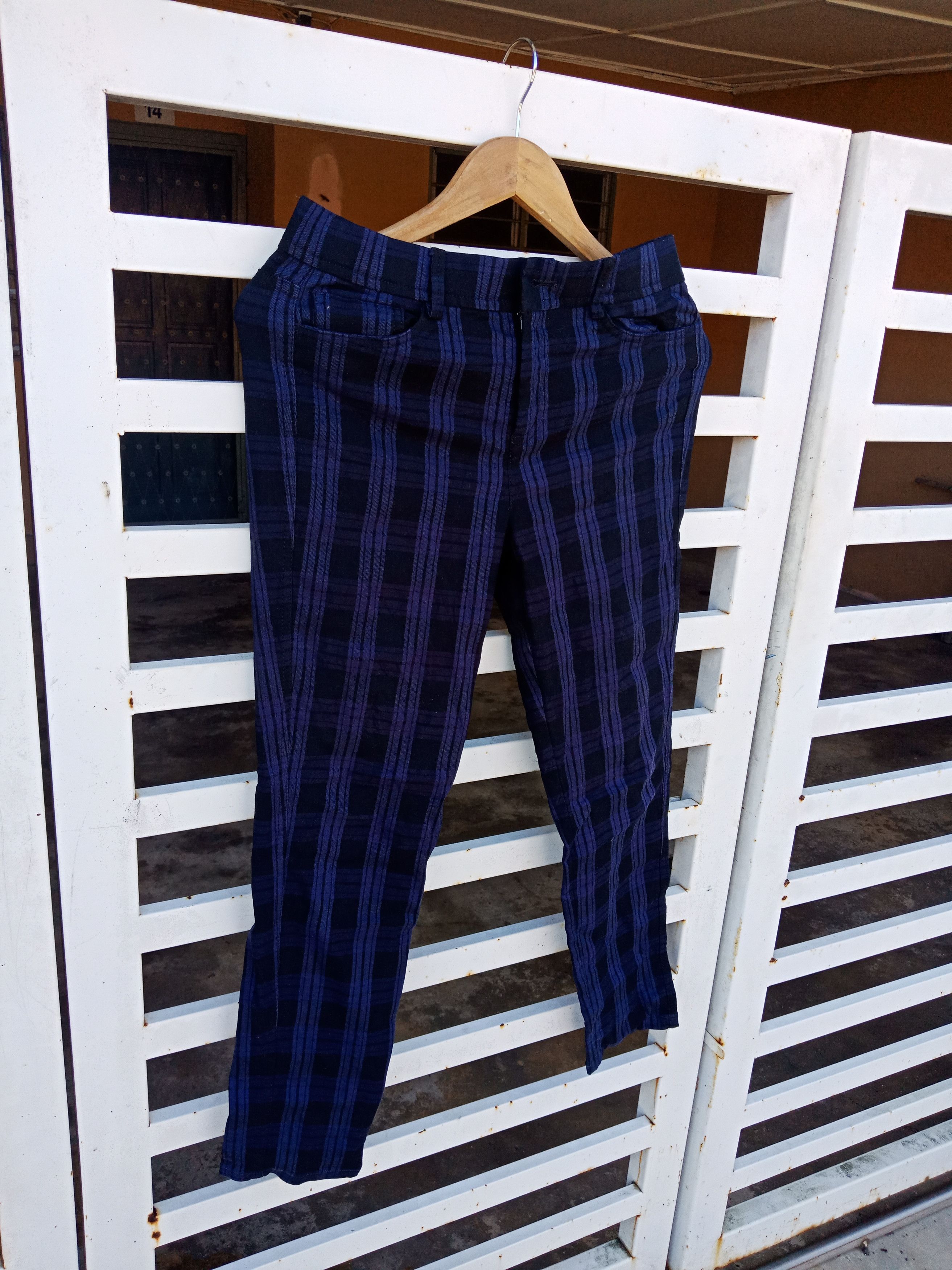 Beams Plus Good Day Tartan Plaid Grundge Bondage Punks Casual Pants Size US 29 - 4 Thumbnail