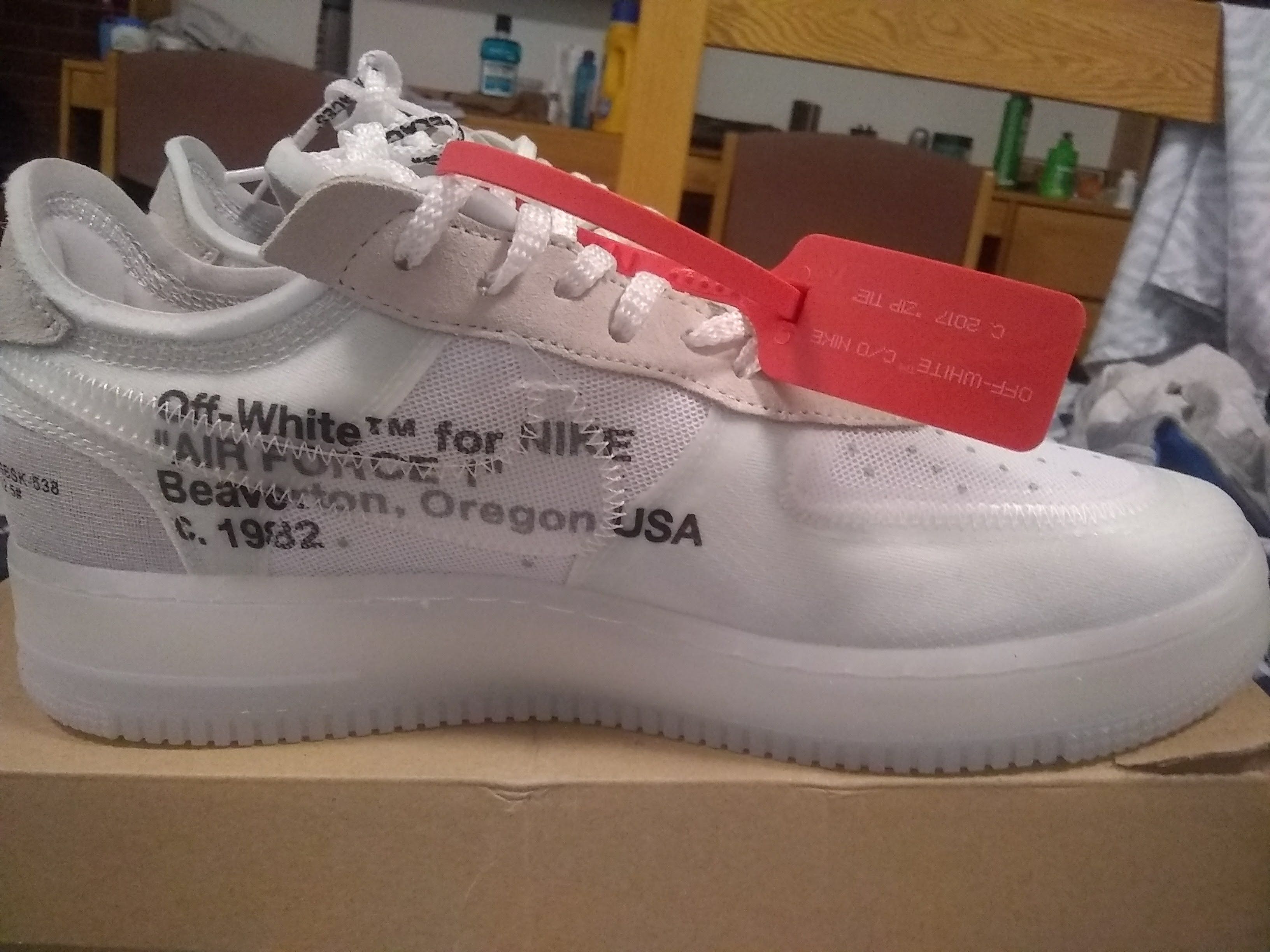 Nike Off White Off White x Nike Air Force 1 Lows Deadstock w receipt Grailed