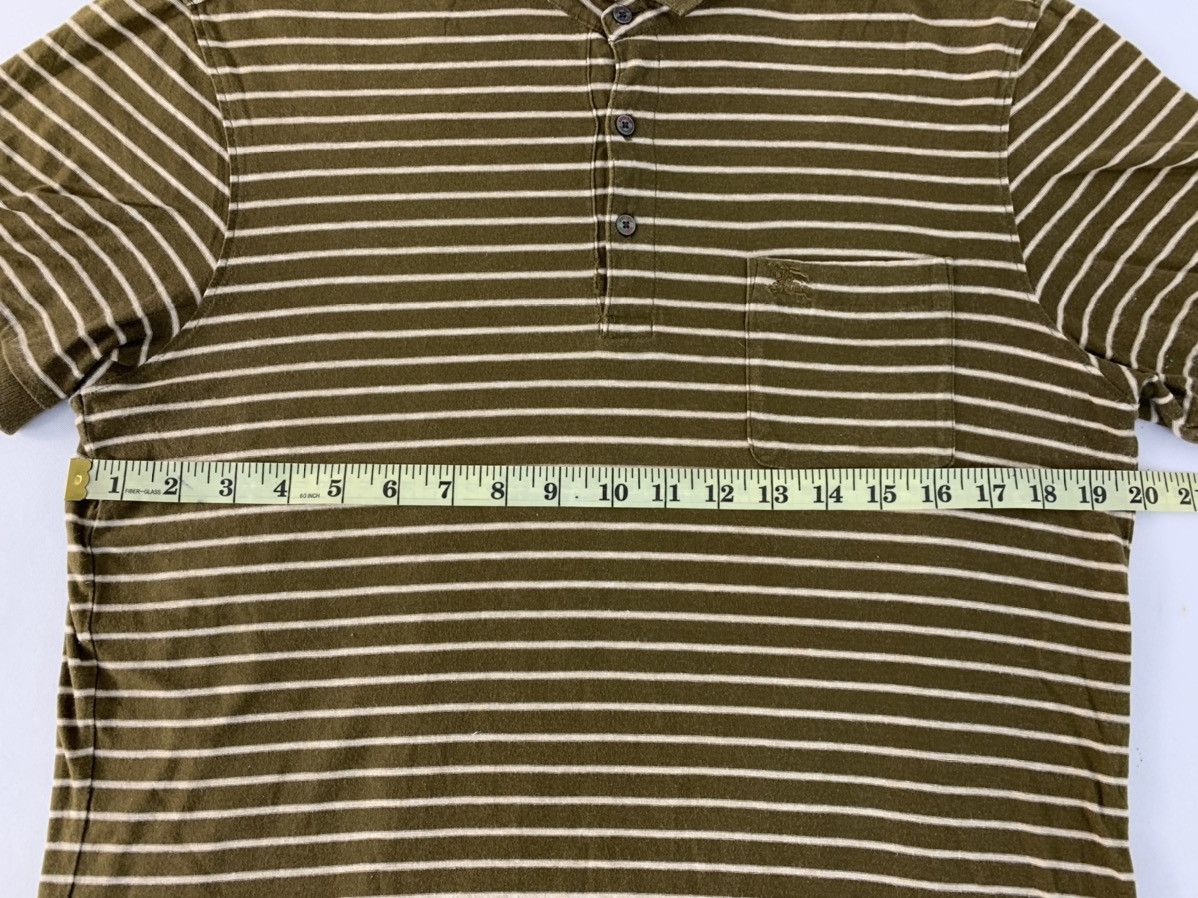 Burberry Burberry London Striped Single Pocket Slimfits Polo Tee Size US M / EU 48-50 / 2 - 6 Thumbnail