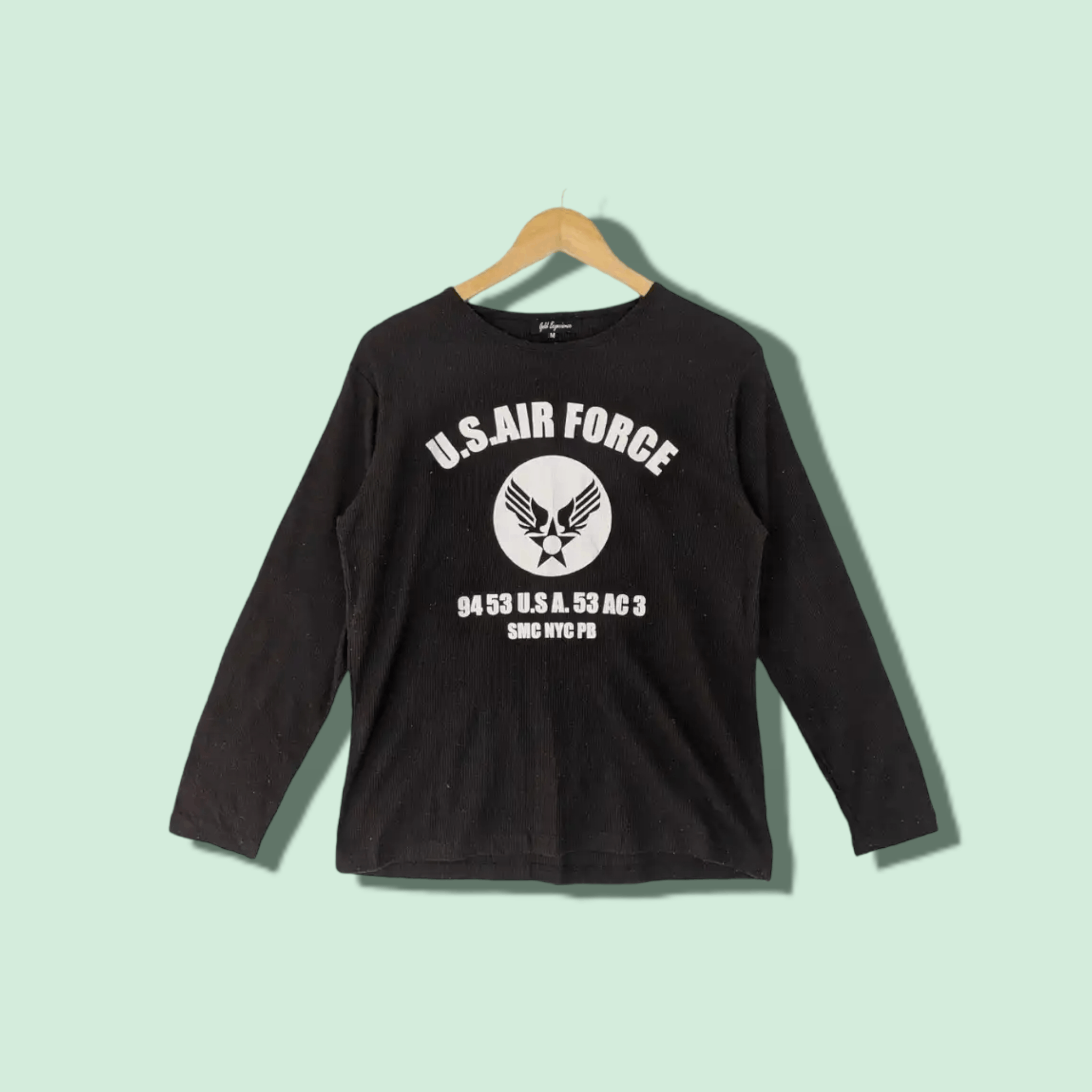 Japanese Brand US AIR FORCE Long Sleeve T-Shirt Size US M / EU 48-50 / 2 - 1 Thumbnail