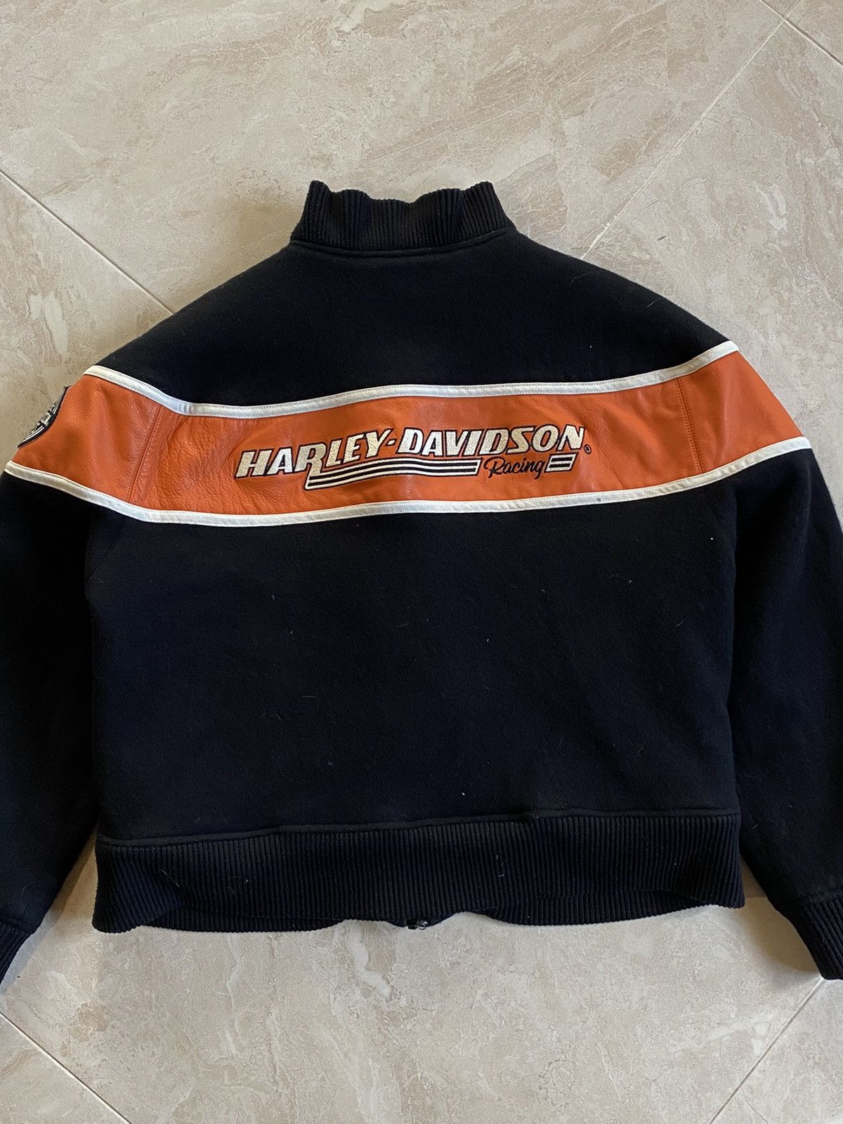 Harley Davidson Vintage Harley Davidson wool leather jacket Size US S / EU 44-46 / 1 - 2 Thumbnail