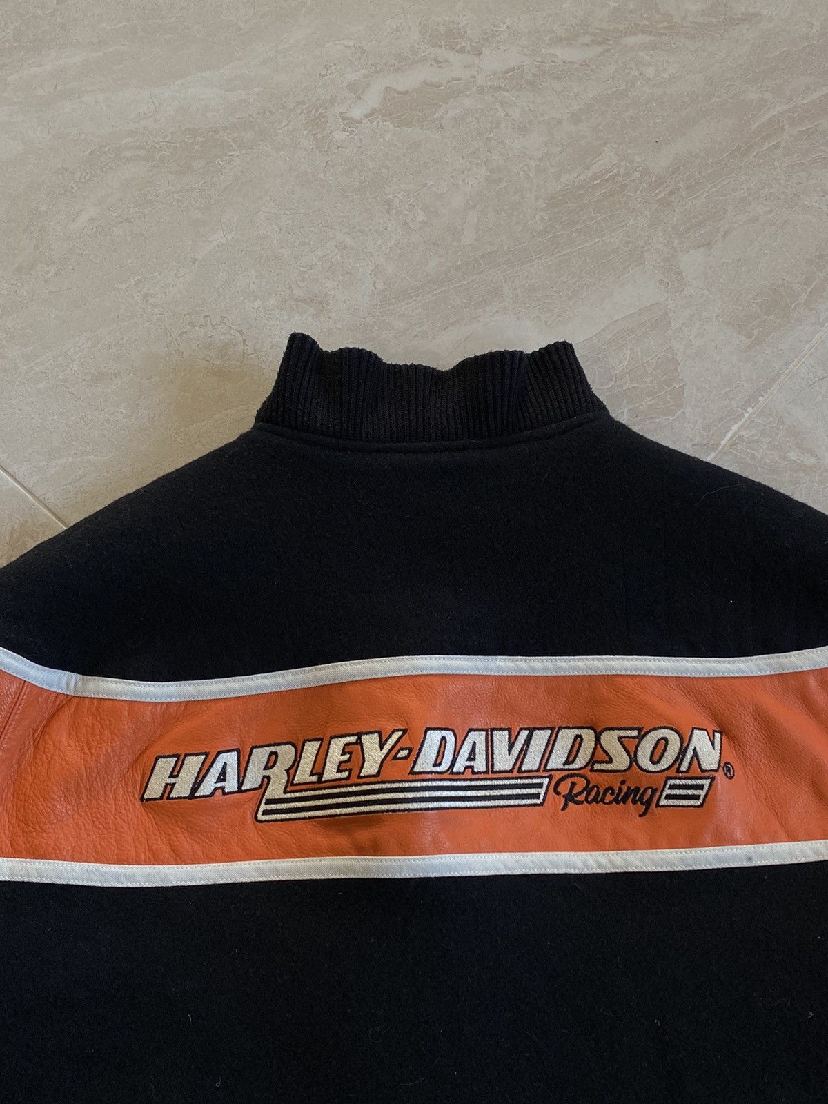 Harley Davidson Vintage Harley Davidson wool leather jacket Size US S / EU 44-46 / 1 - 23 Thumbnail