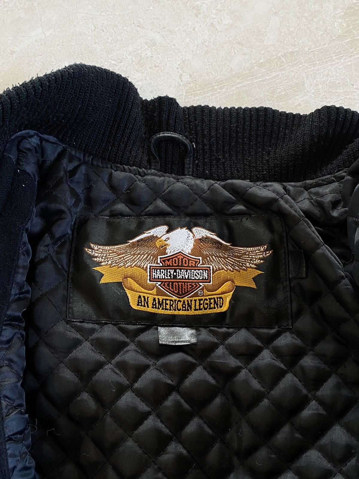 Harley Davidson Vintage Harley Davidson wool leather jacket Size US S / EU 44-46 / 1 - 16 Thumbnail