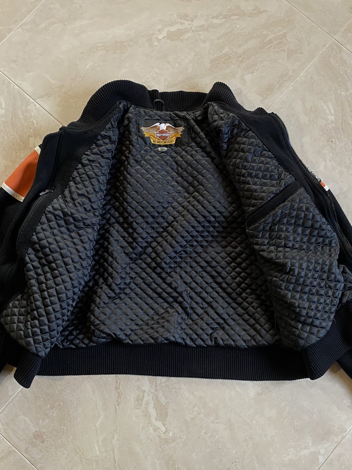 Harley Davidson Vintage Harley Davidson wool leather jacket Size US S / EU 44-46 / 1 - 19 Thumbnail