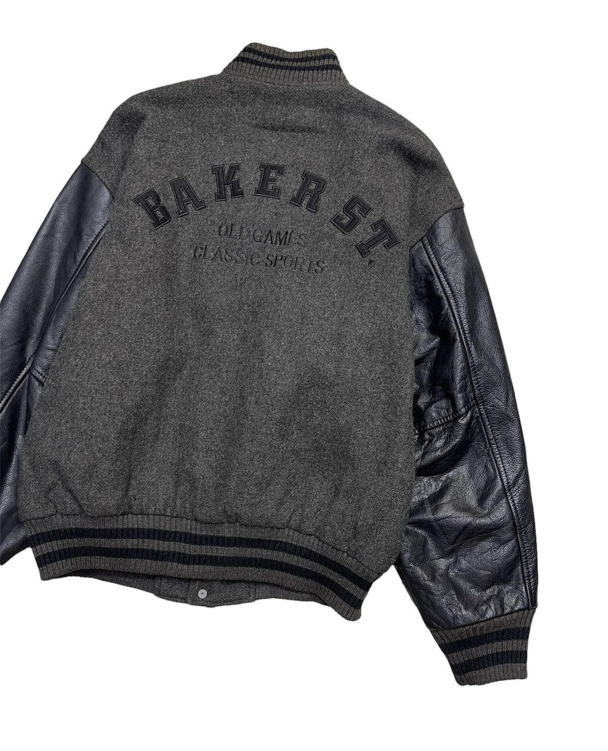 Japanese Brand Vintage 80s Baker St. Old Games Varsity Jacket Size US L / EU 52-54 / 3 - 4 Thumbnail