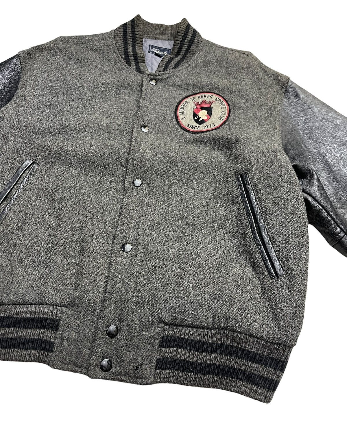 Japanese Brand Vintage 80s Baker St. Old Games Varsity Jacket Size US L / EU 52-54 / 3 - 7 Thumbnail