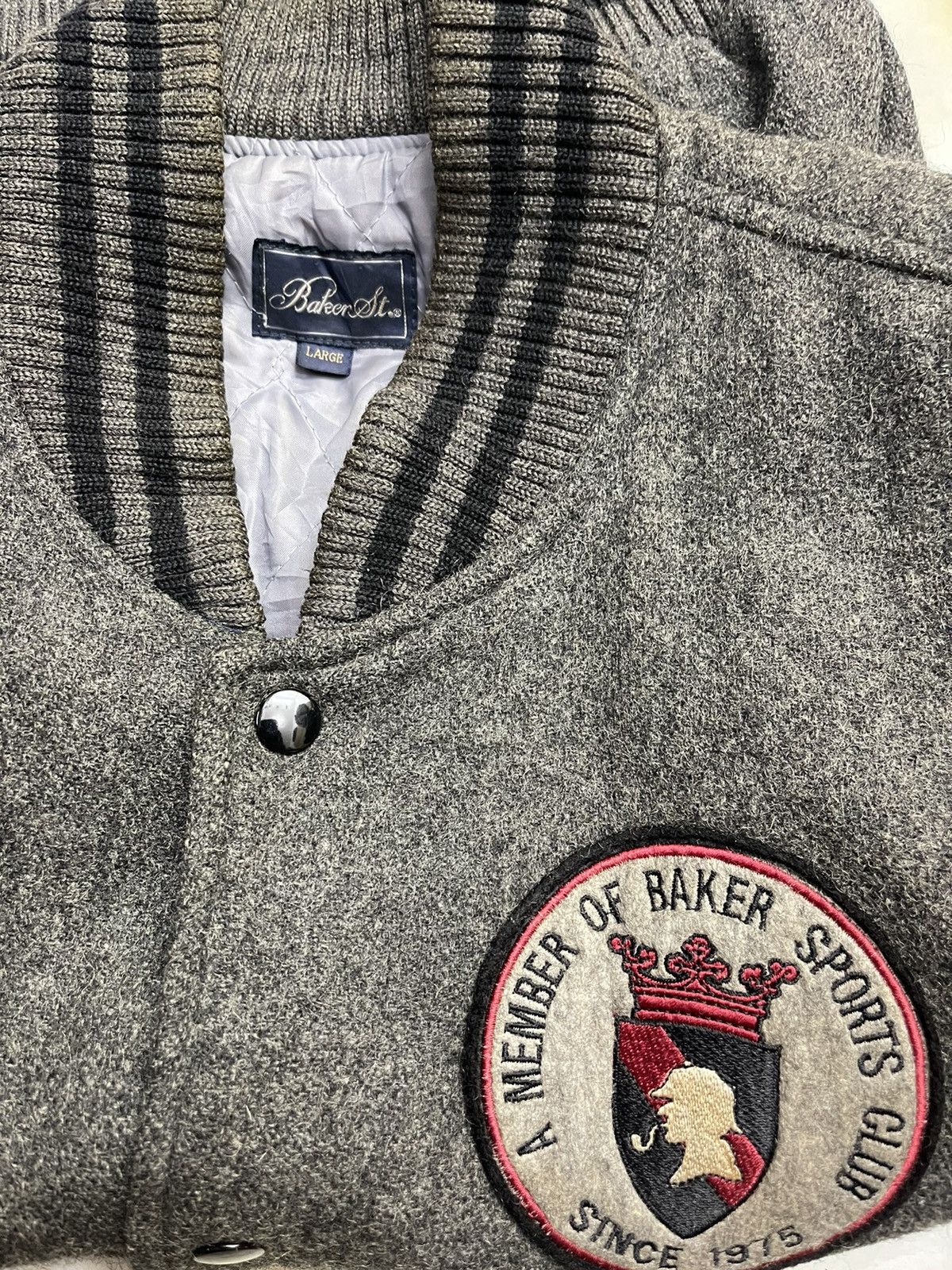 Japanese Brand Vintage 80s Baker St. Old Games Varsity Jacket Size US L / EU 52-54 / 3 - 8 Thumbnail