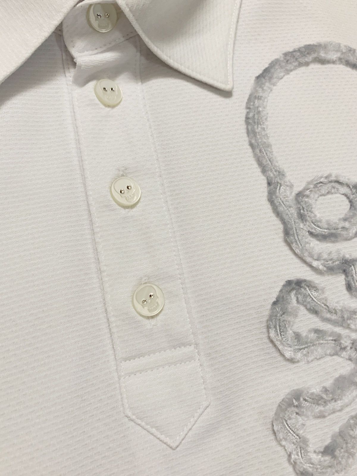 Japanese Brand Dance With Dragon Kyoto Japan Embroidered Skull Polo Jersey Size US M / EU 48-50 / 2 - 7 Thumbnail