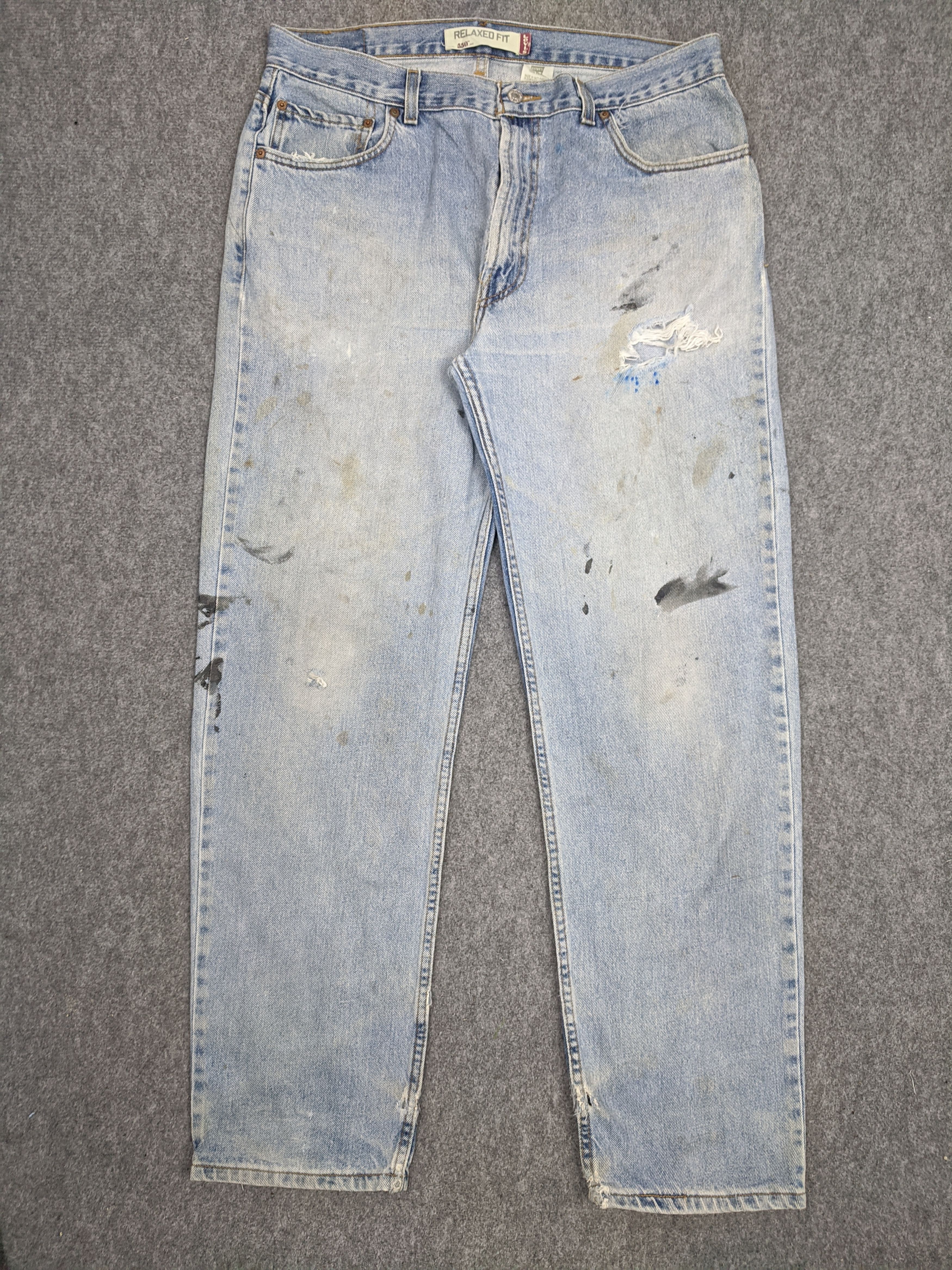 Vintage Levis 550 Faded Blue Jeans 38x33 DP0654
