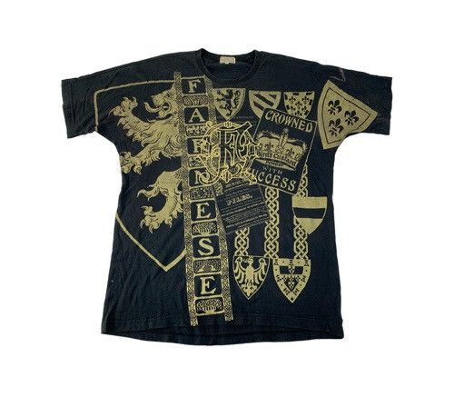 Designer 90s Farnese The Royal Marine Custard Powder Big Logo Tee Size US XL / EU 56 / 4 - 1 Thumbnail
