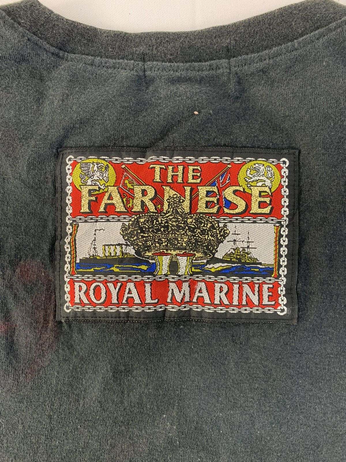 Designer 90s Farnese The Royal Marine Custard Powder Big Logo Tee Size US XL / EU 56 / 4 - 6 Thumbnail