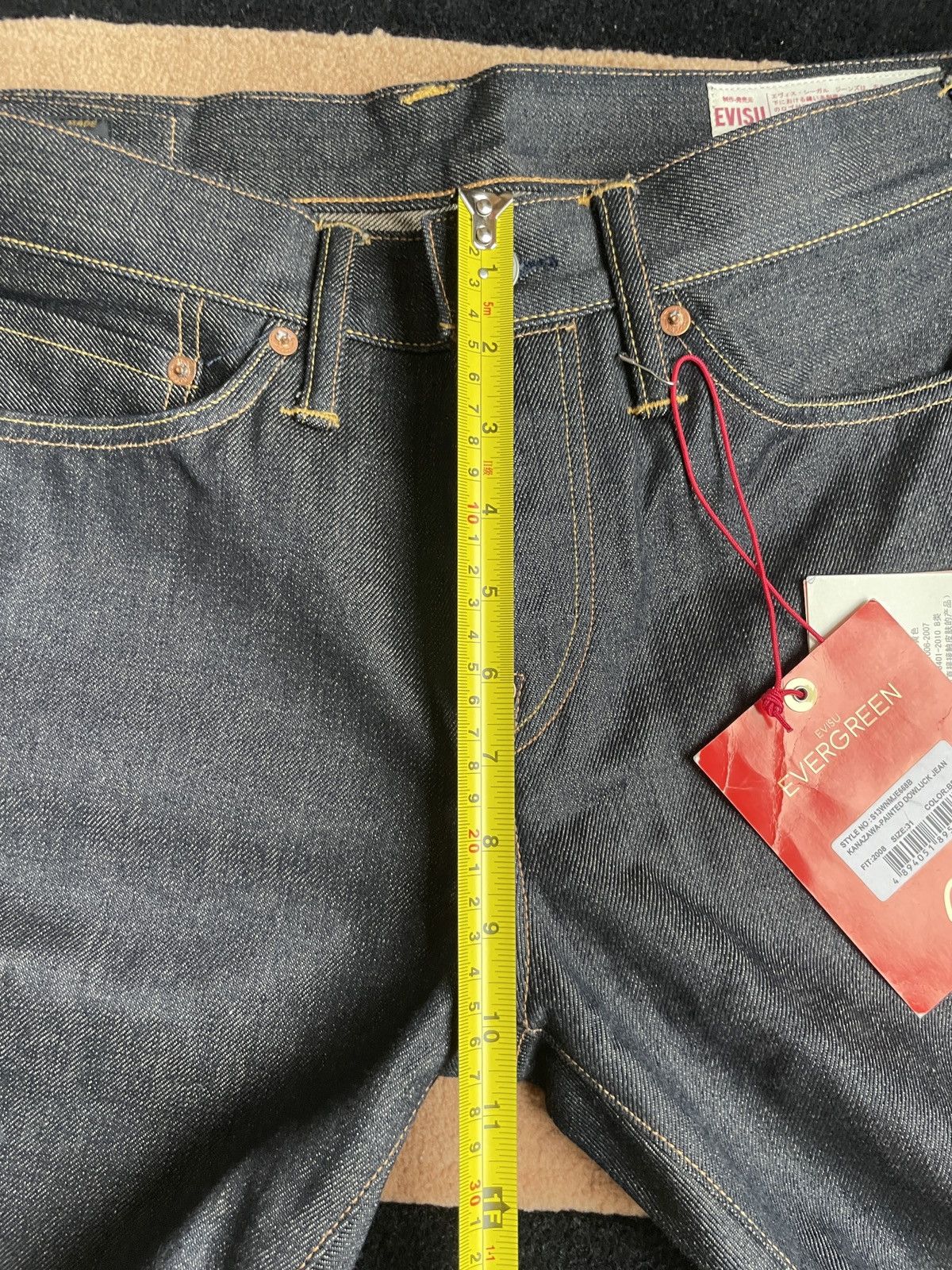 Evisu × Japanese Brand evisu “道楽”style daicock style NEW！jeans！size：31x34 Size US 31 - 14 Thumbnail