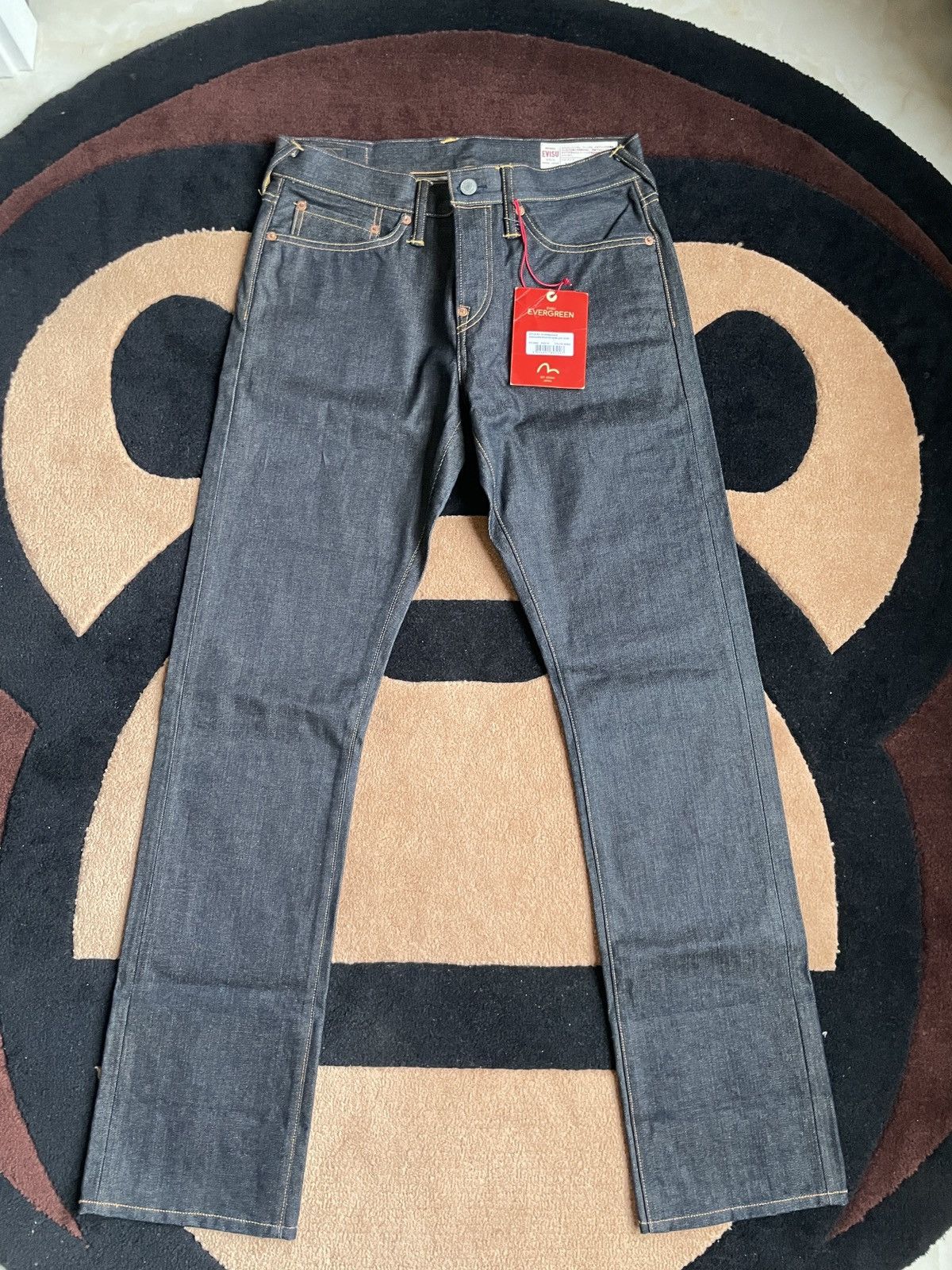 Evisu × Japanese Brand evisu “道楽”style daicock style NEW！jeans！size：31x34 Size US 31 - 2 Thumbnail