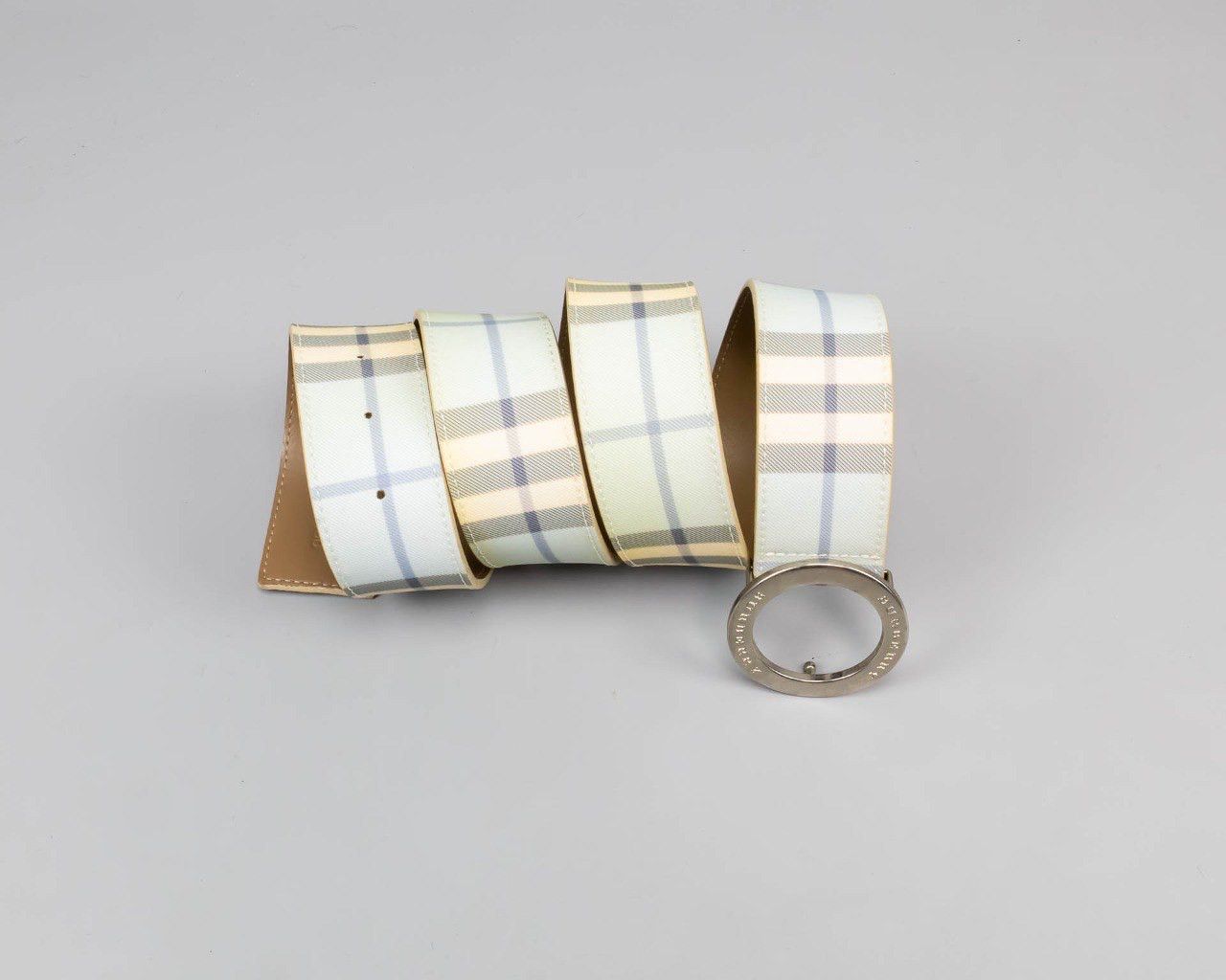 image of Burberry Nova Check Belt, Men's