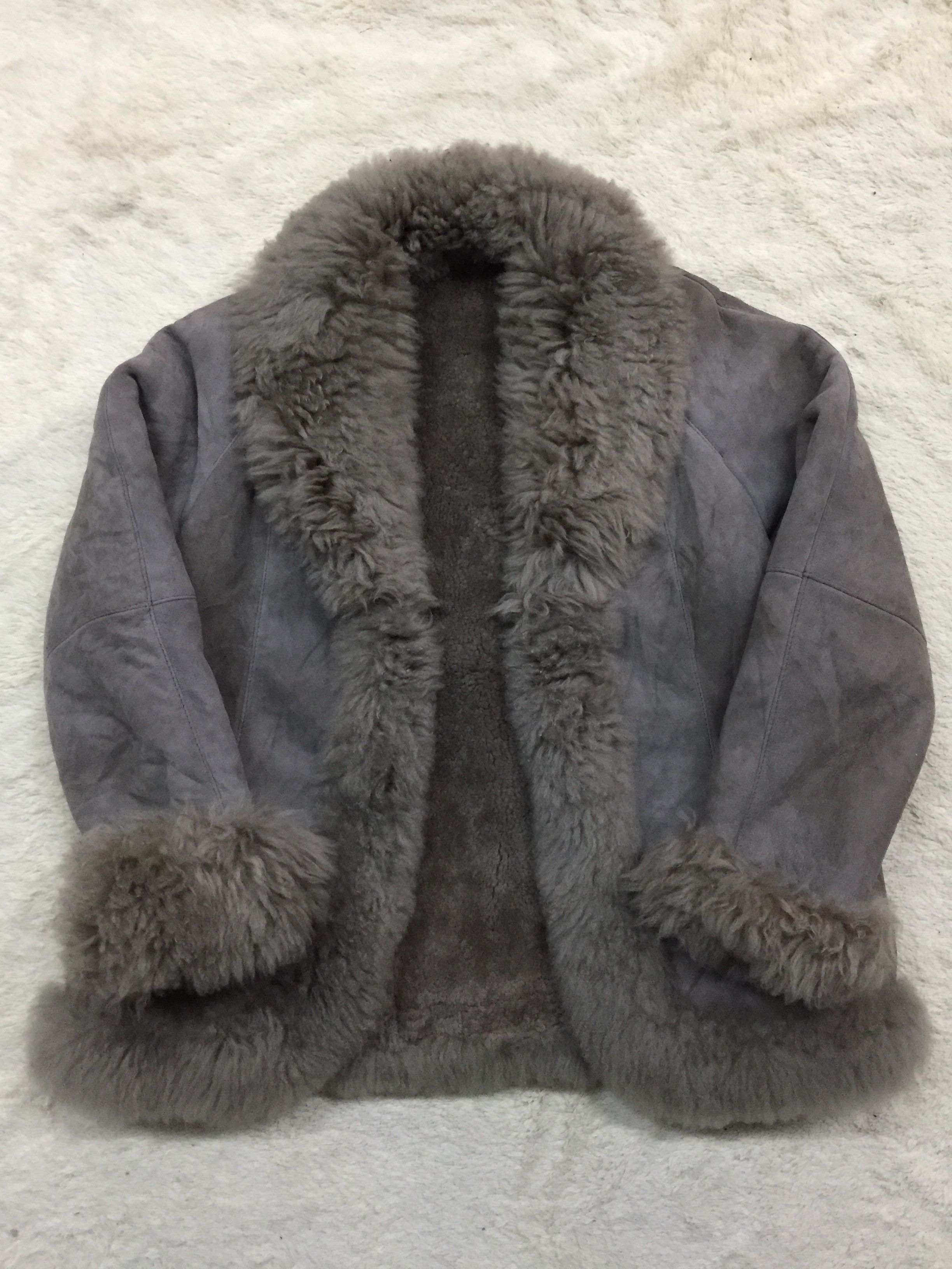 Vintage Vintage Faux Fur Coat Leather Suede Jacket Size US M / EU 48-50 / 2 - 4 Thumbnail