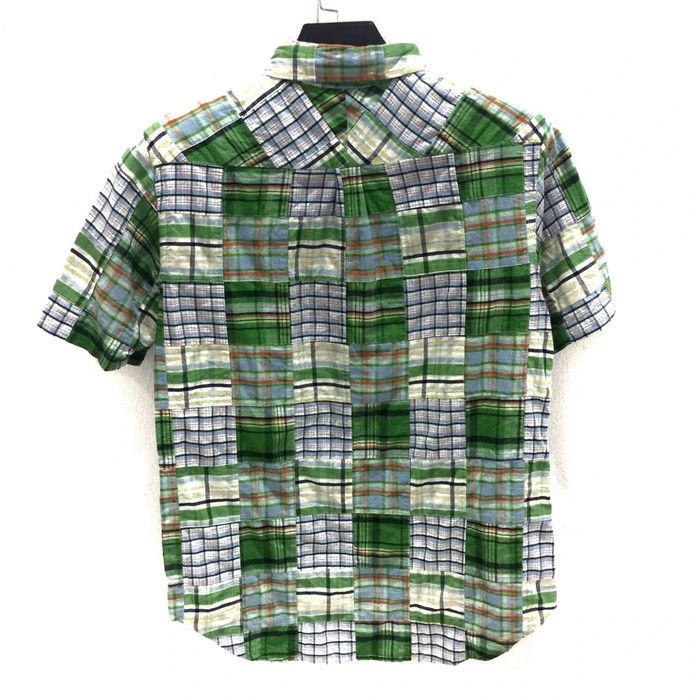 Global Work × Japanese Brand Japanese Designer Global Worl Patchwork Shirt Button Up Size US M / EU 48-50 / 2 - 4 Thumbnail