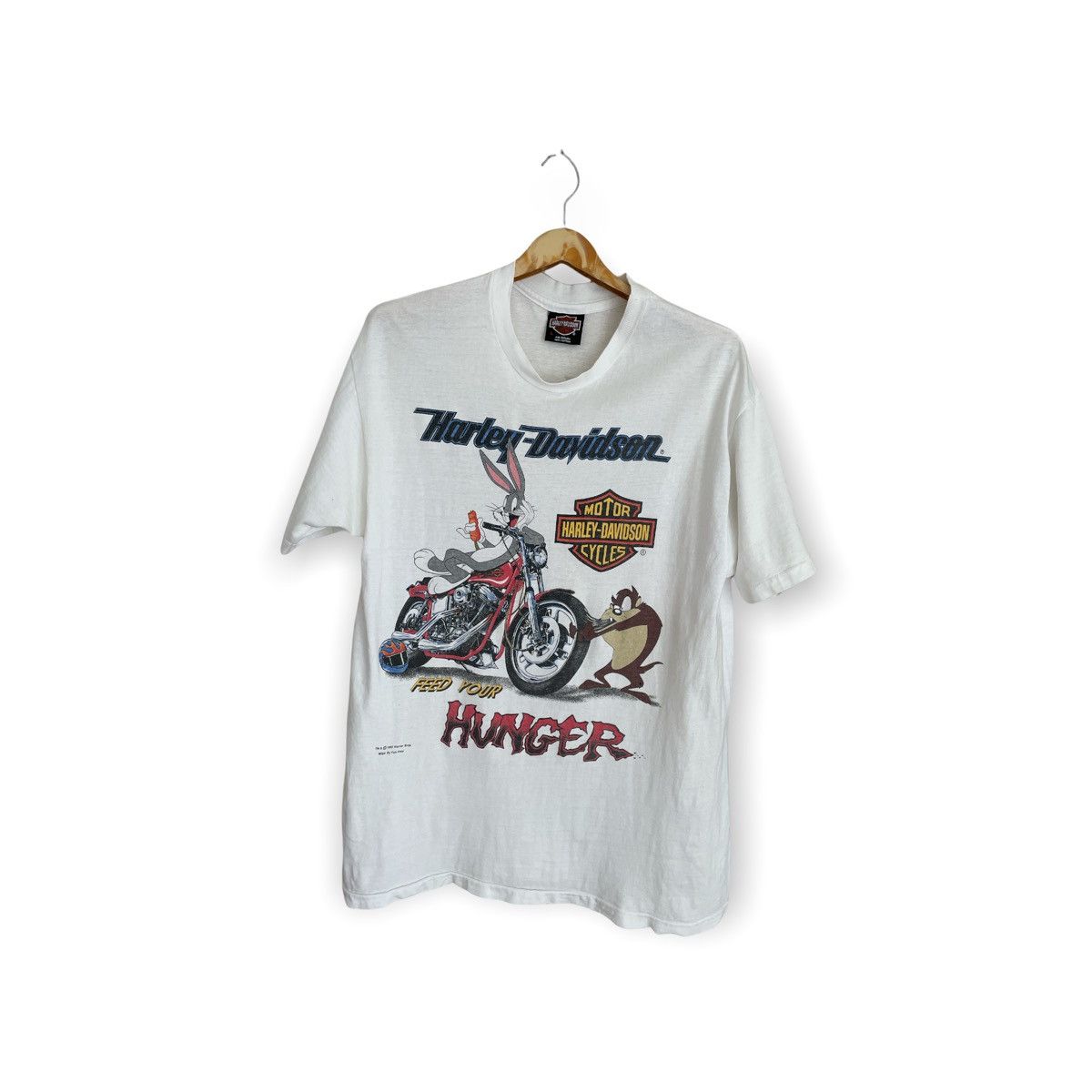 Harley Davidson × Vintage × Warner Bros Vintage Harley davidson X Marner Bros Tazmania Z6 Size US L / EU 52-54 / 3 - 1 Thumbnail