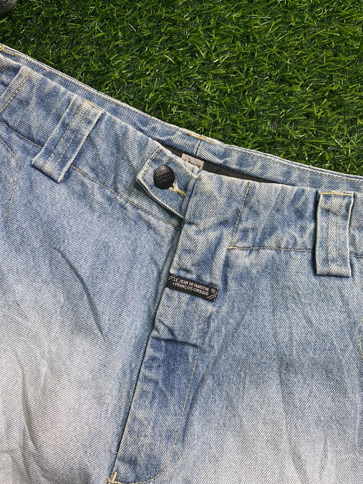 Marithe + Francois Girbaud Vintage Girbaud Denim Short Jeans Size US 35 - 4 Thumbnail