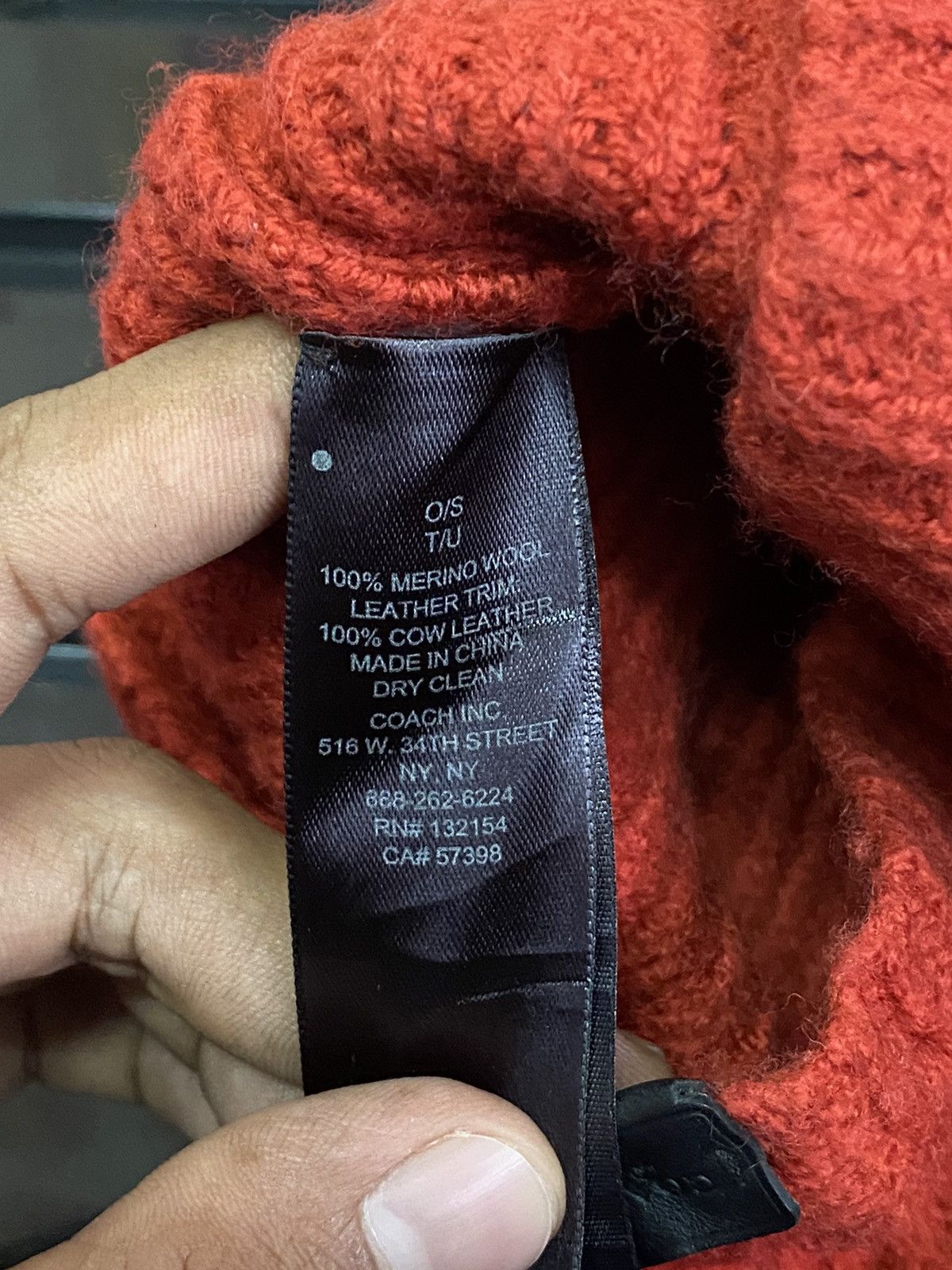Coach Merino Wool🔥Cow leather trim Coach Size ONE SIZE - 9 Thumbnail
