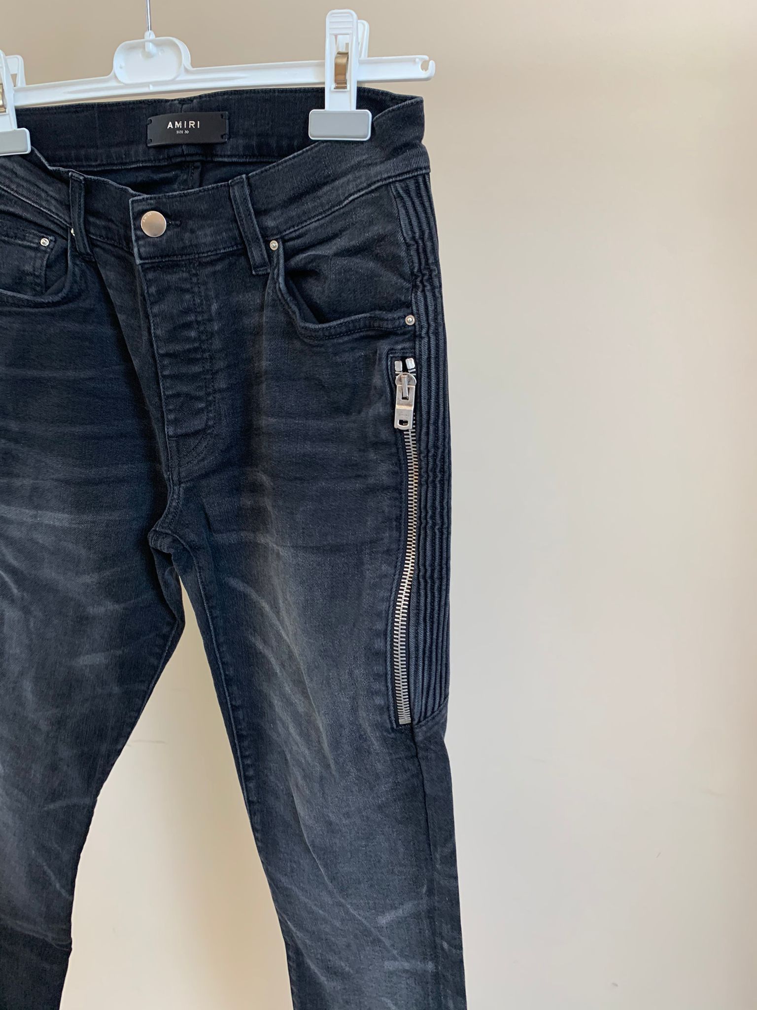 Amiri o1rshd1 Half Track Denim in Aged Black Size US 30 / EU 46 - 7 Thumbnail