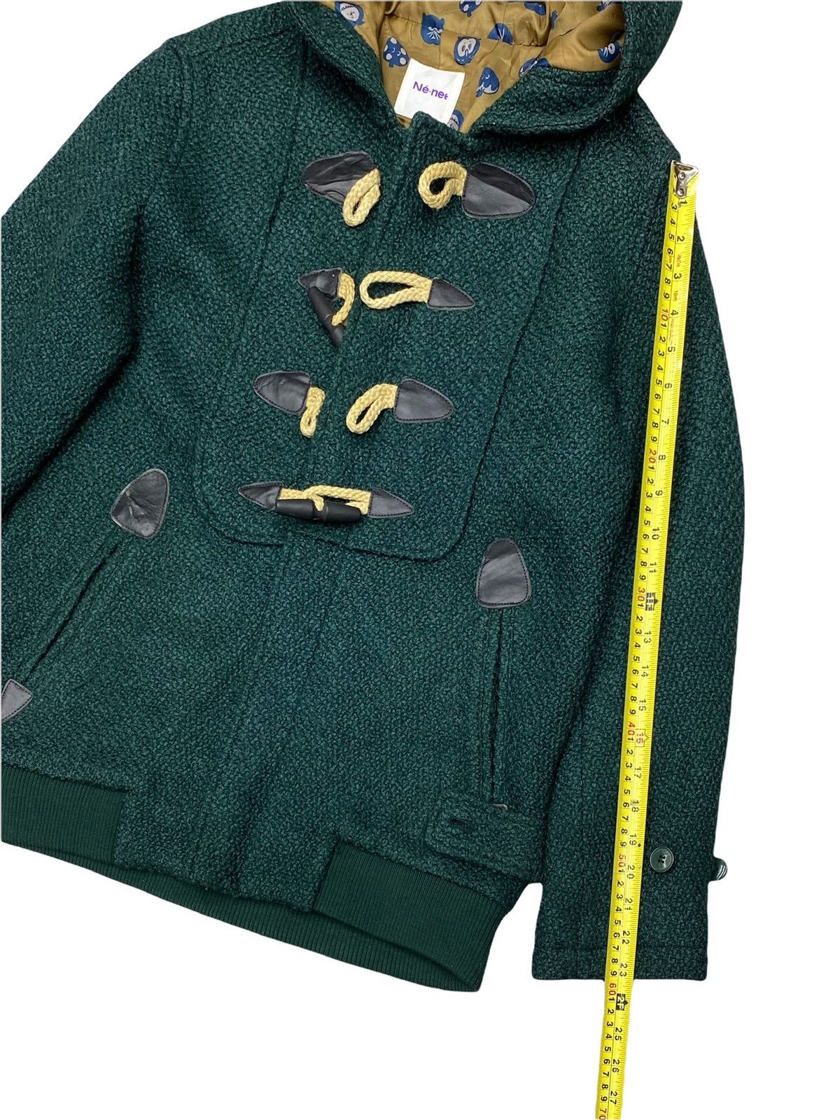 Issey Miyake × Ne-Net VTG NE-NET WOOL BLEND DOUBLE LINNING MONOGRAM DUFFLE JACKET Size M / US 6-8 / IT 42-44 - 22 Thumbnail