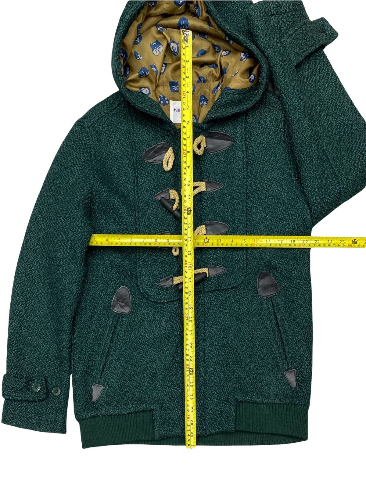Issey Miyake × Ne-Net VTG NE-NET WOOL BLEND DOUBLE LINNING MONOGRAM DUFFLE JACKET Size M / US 6-8 / IT 42-44 - 21 Thumbnail