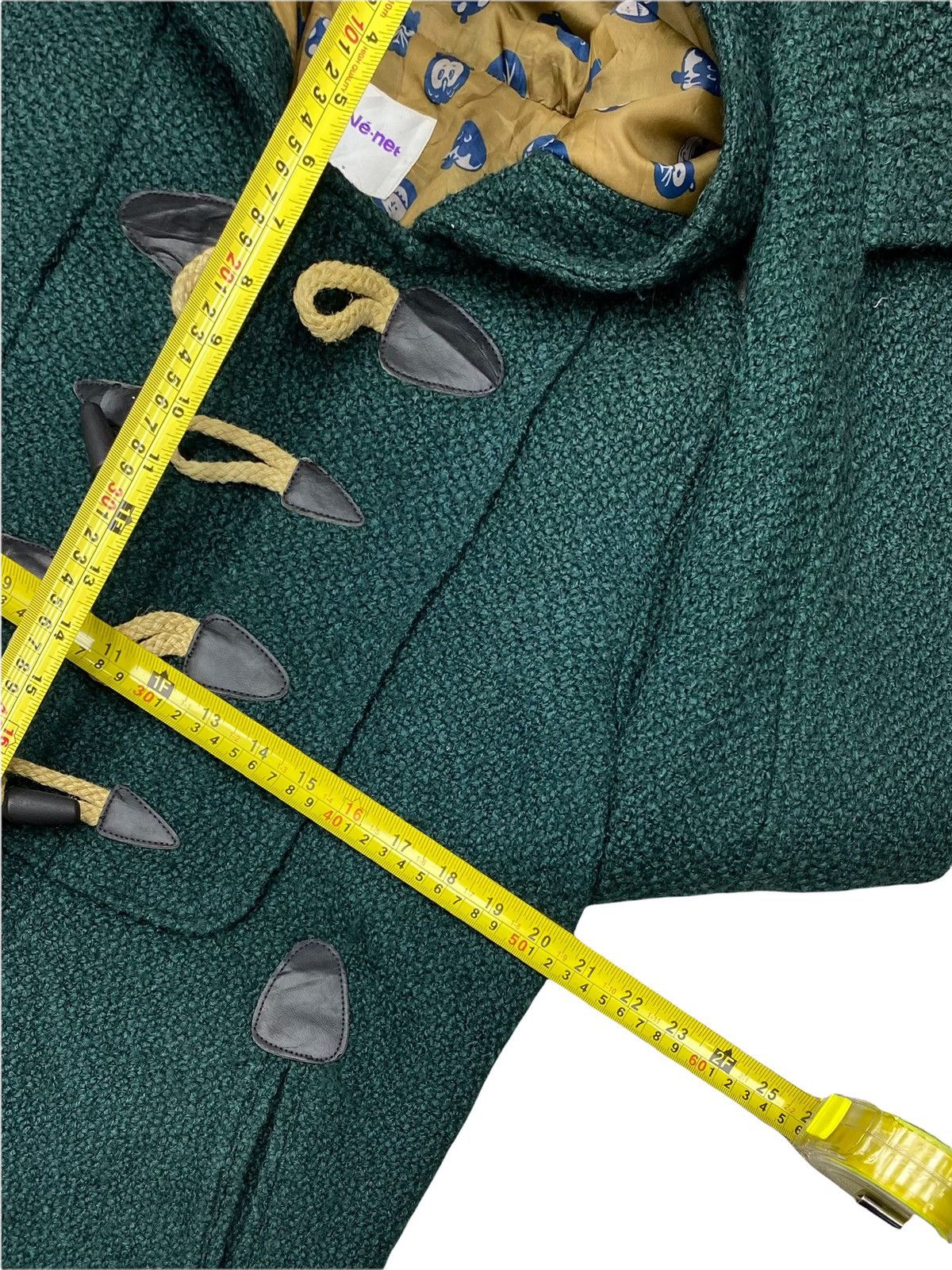 Issey Miyake × Ne-Net VTG NE-NET WOOL BLEND DOUBLE LINNING MONOGRAM DUFFLE JACKET Size M / US 6-8 / IT 42-44 - 23 Thumbnail
