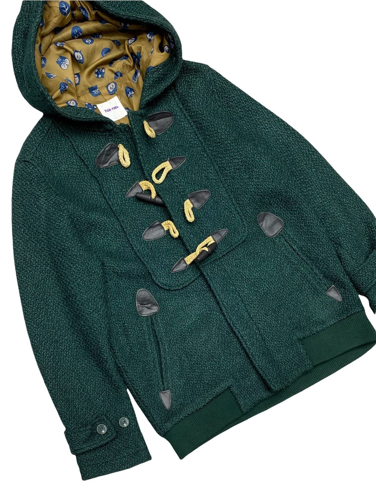 Issey Miyake × Ne-Net VTG NE-NET WOOL BLEND DOUBLE LINNING MONOGRAM DUFFLE JACKET Size M / US 6-8 / IT 42-44 - 8 Thumbnail