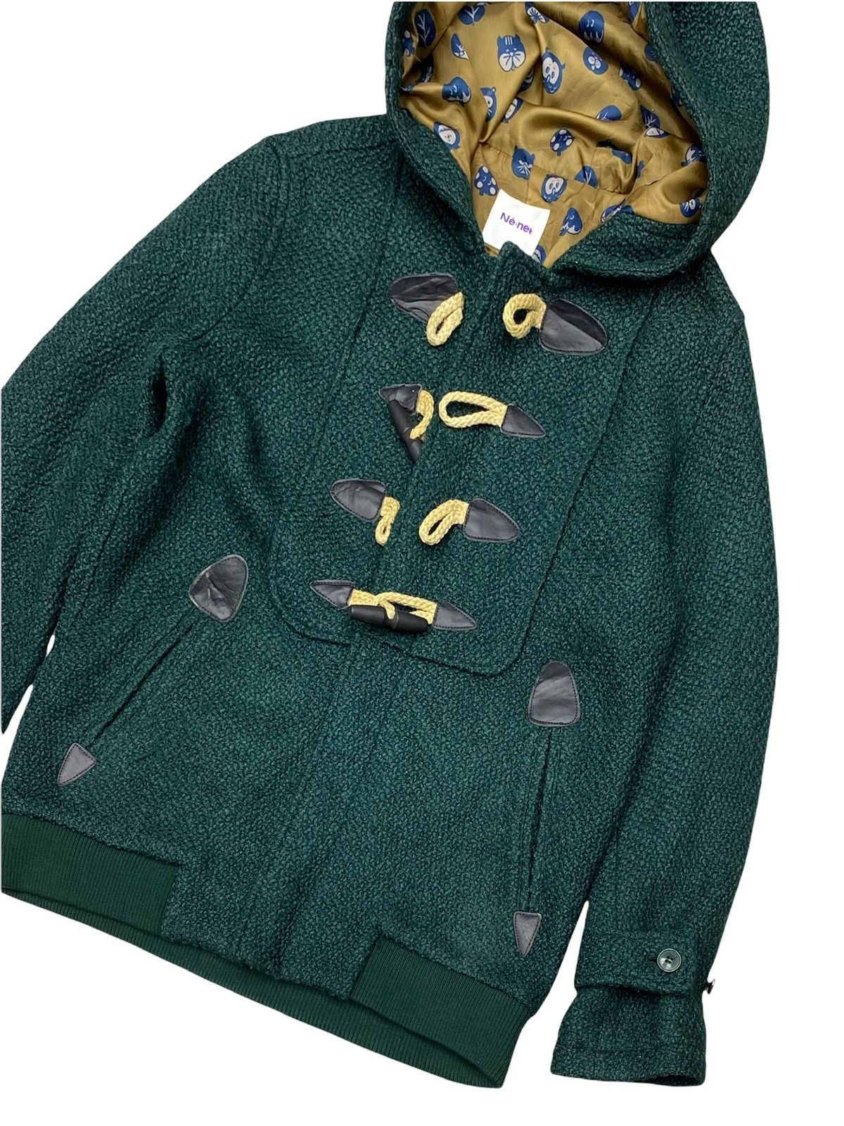 Issey Miyake × Ne-Net VTG NE-NET WOOL BLEND DOUBLE LINNING MONOGRAM DUFFLE JACKET Size M / US 6-8 / IT 42-44 - 7 Thumbnail
