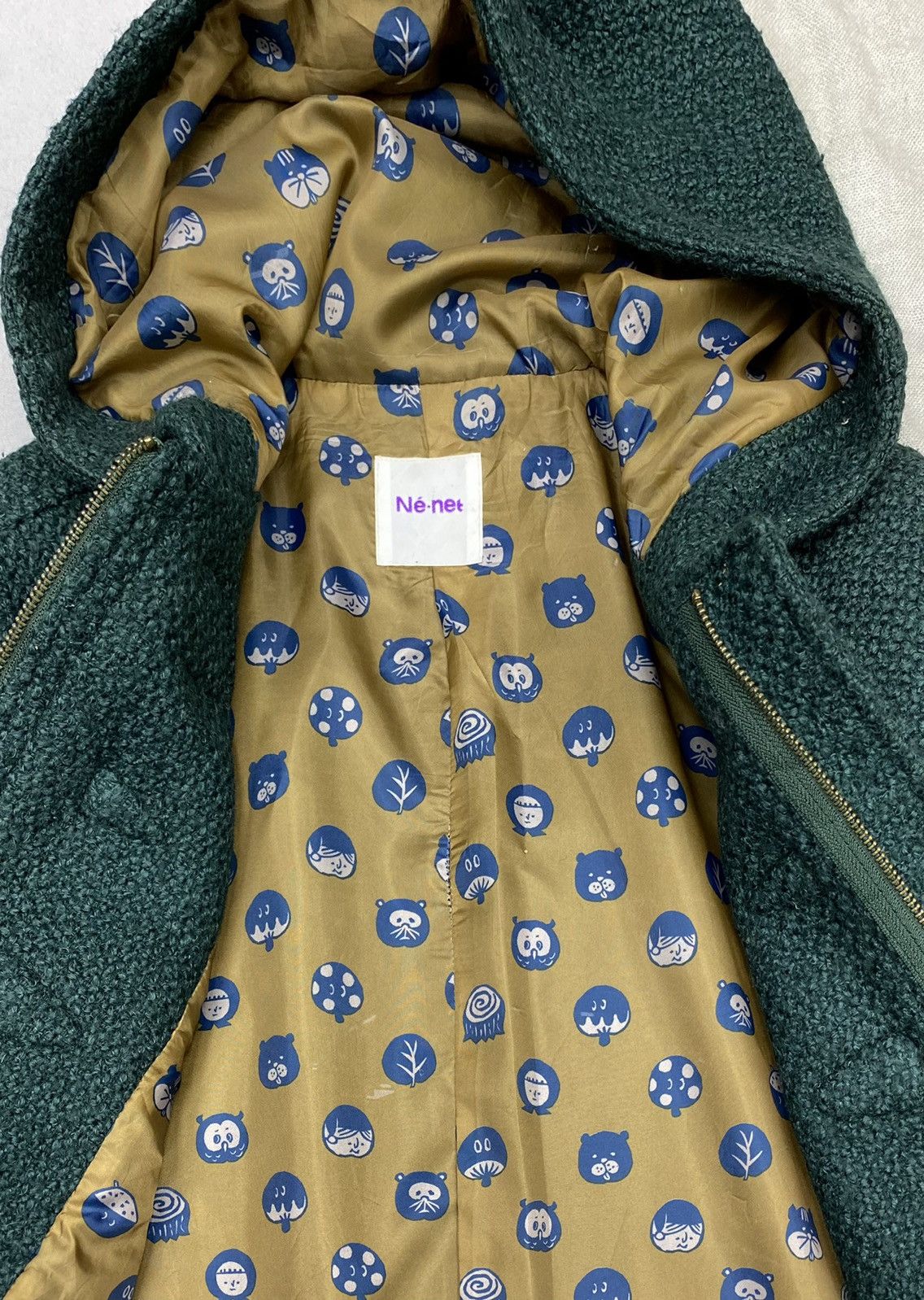 Issey Miyake × Ne-Net VTG NE-NET WOOL BLEND DOUBLE LINNING MONOGRAM DUFFLE JACKET Size M / US 6-8 / IT 42-44 - 16 Thumbnail