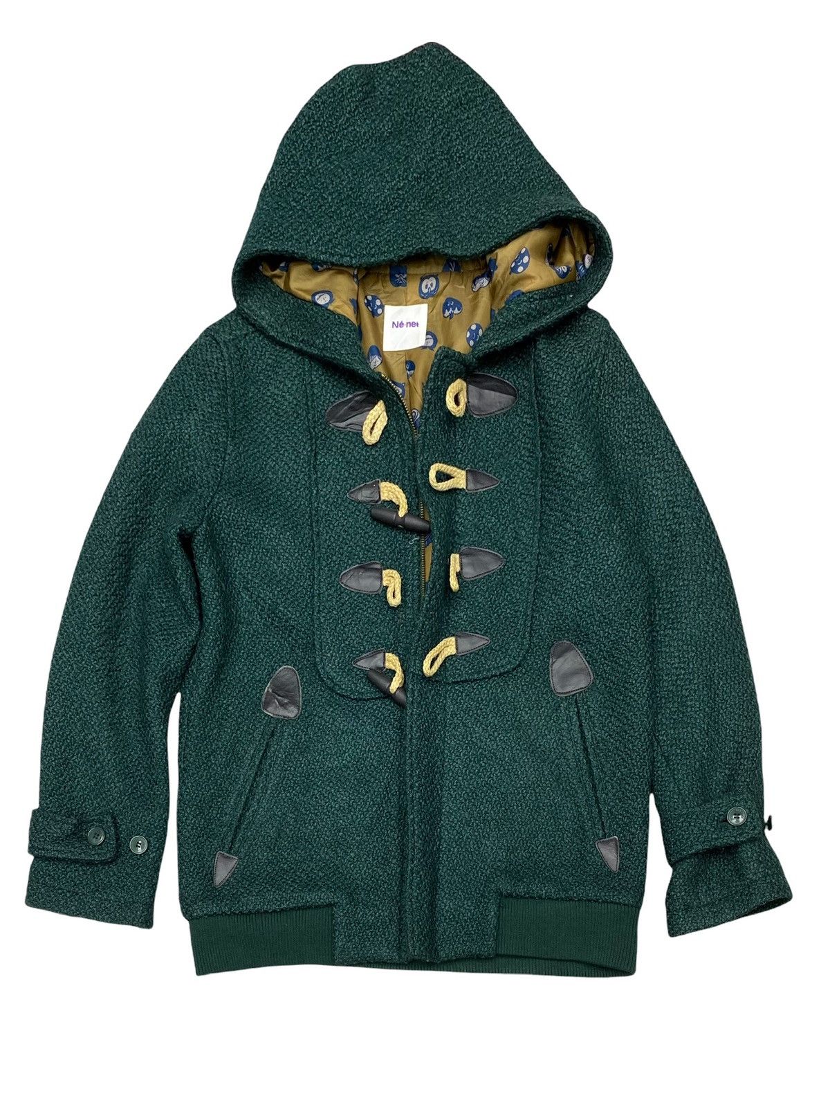 Issey Miyake × Ne-Net VTG NE-NET WOOL BLEND DOUBLE LINNING MONOGRAM DUFFLE JACKET Size M / US 6-8 / IT 42-44 - 2 Thumbnail