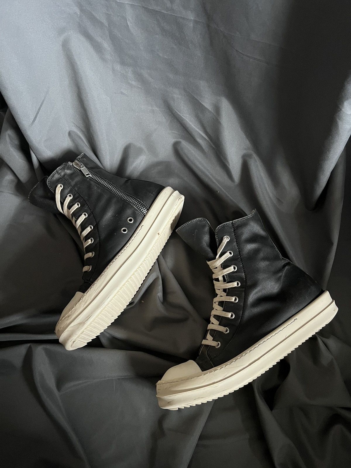 Rick owens performa rubber tapes geobasket in black size41