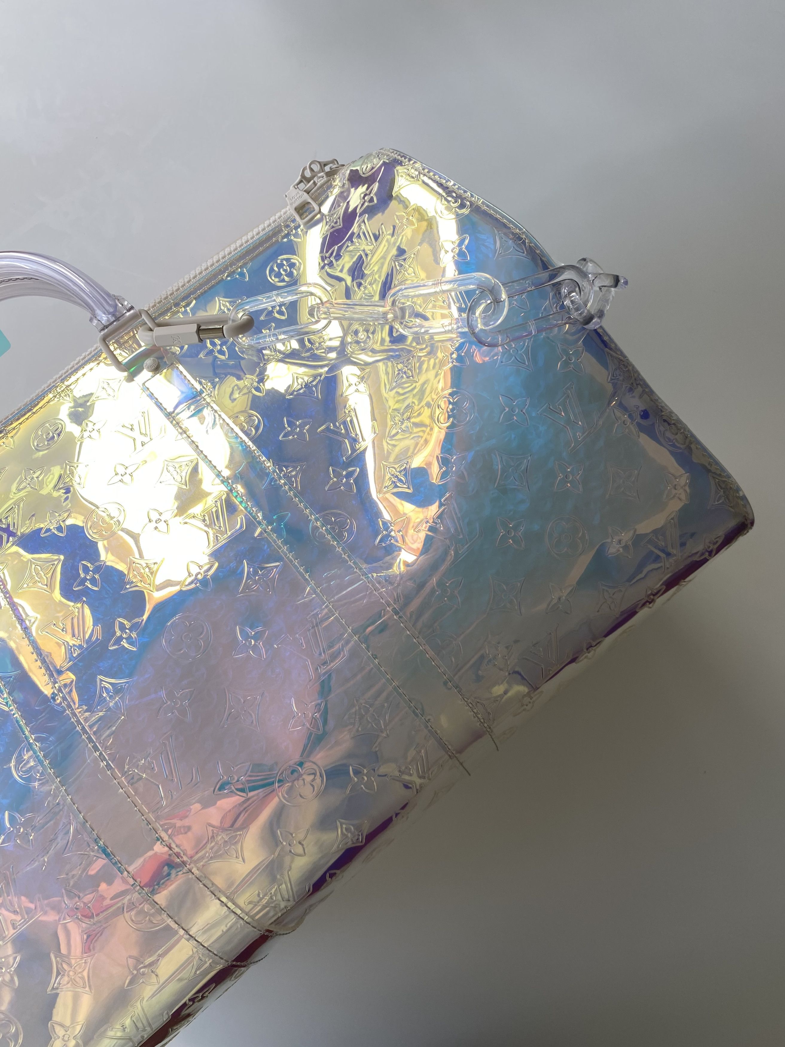Louis Vuitton × Virgil Abloh Louis Vuitton Prism Keepall 50 SS19 Size ONE SIZE - 4 Thumbnail