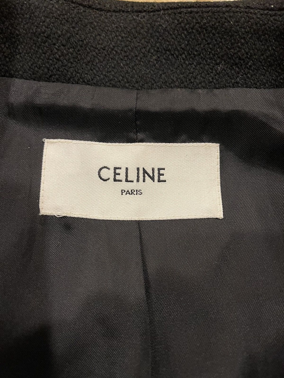 Celine × Hedi Slimane Celine x Hedi Slimane Black Western Teddy Varsity Jacket Size US L / EU 52-54 / 3 - 8 Thumbnail