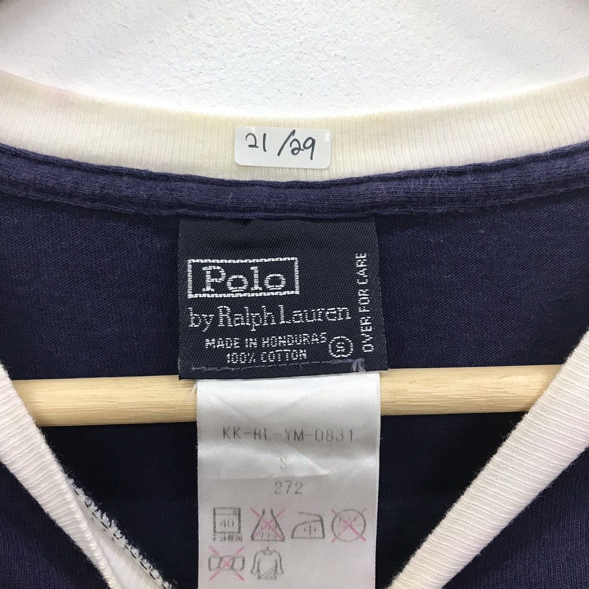 Polo Ralph Lauren × Vintage Vintage Polo Ralph Lauren Flett Men T-shirt Size US S / EU 44-46 / 1 - 10 Thumbnail