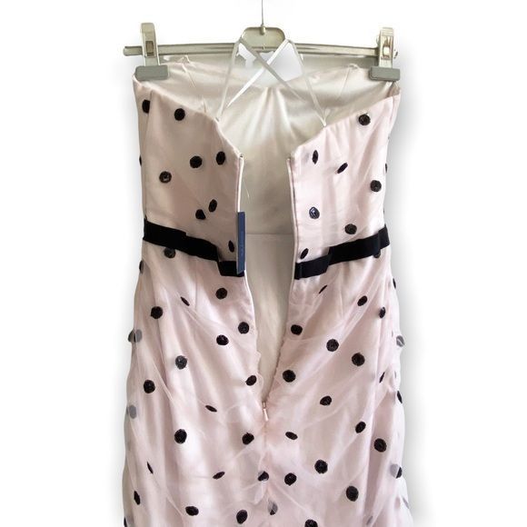 Marchesa Marchesa Notte Strapless Sequin Polka Dot Tulle Cocktail Dre Size XS / US 0-2 / IT 36-38 - 8 Thumbnail