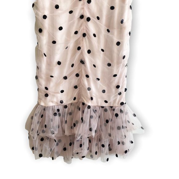 Marchesa Marchesa Notte Strapless Sequin Polka Dot Tulle Cocktail Dre Size XS / US 0-2 / IT 36-38 - 4 Thumbnail